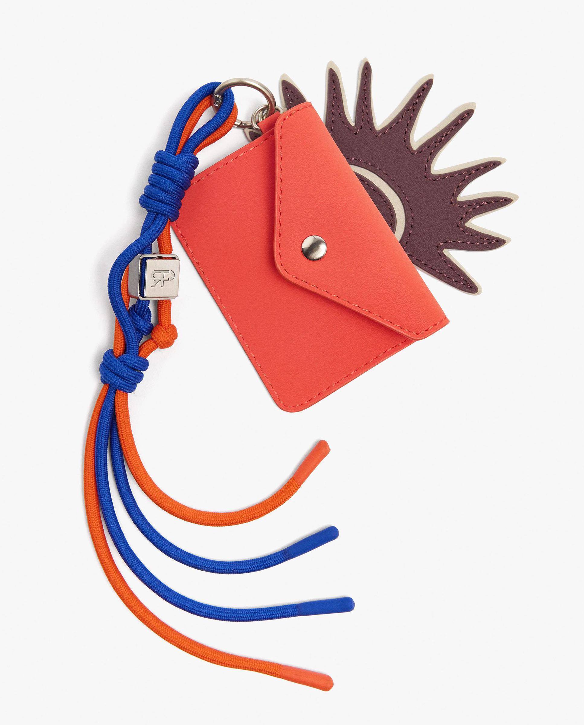 Bolso de hombro con cierre imantado y tarjetero extraíble en liso - Parfois - Naranja Naranja-2