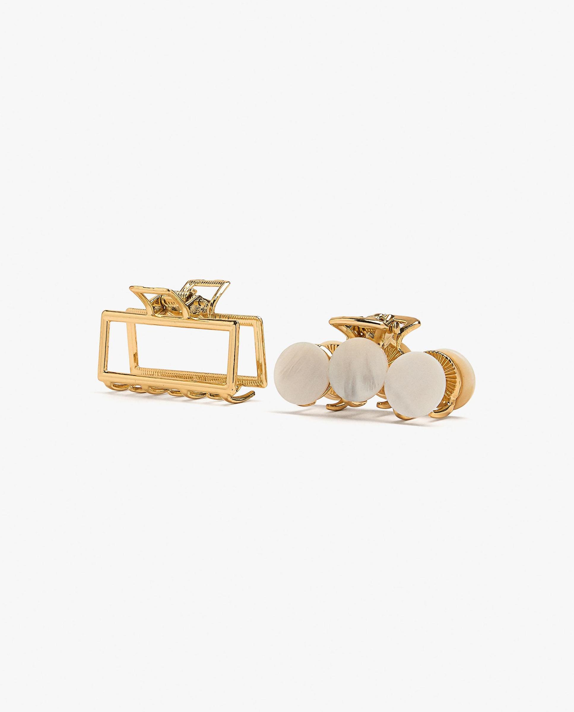 Pinzas para el pelo grandes en liso - Parfois - Oro Oro-1