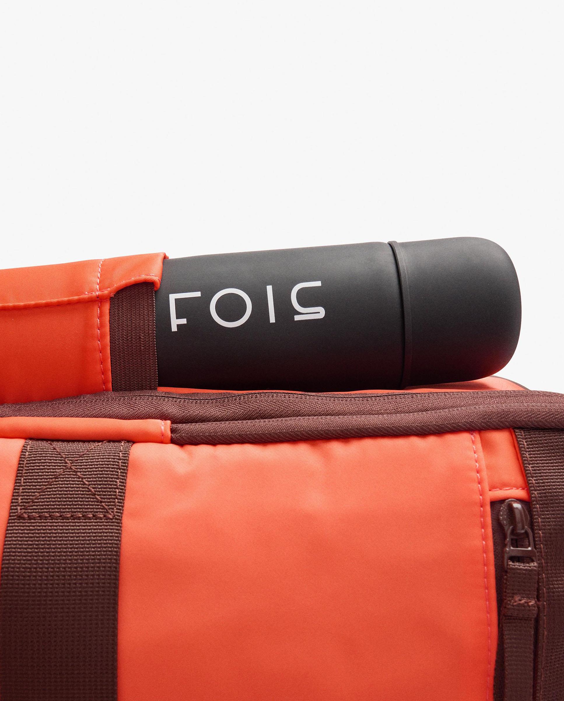 Mochila de mujer con varios compartimentos y cierre de cremallera en liso - Parfois - Naranja Naranja-6