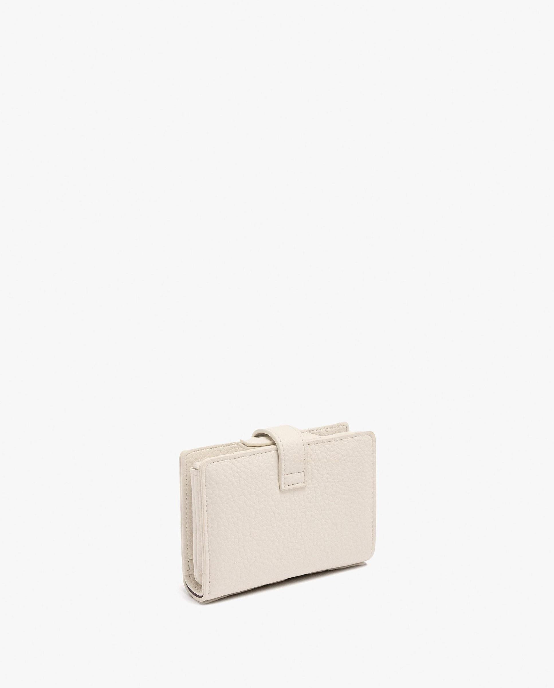 Cartera de mujer mediana con cierre de cremallera en liso - Parfois - Crudo Crudo-2