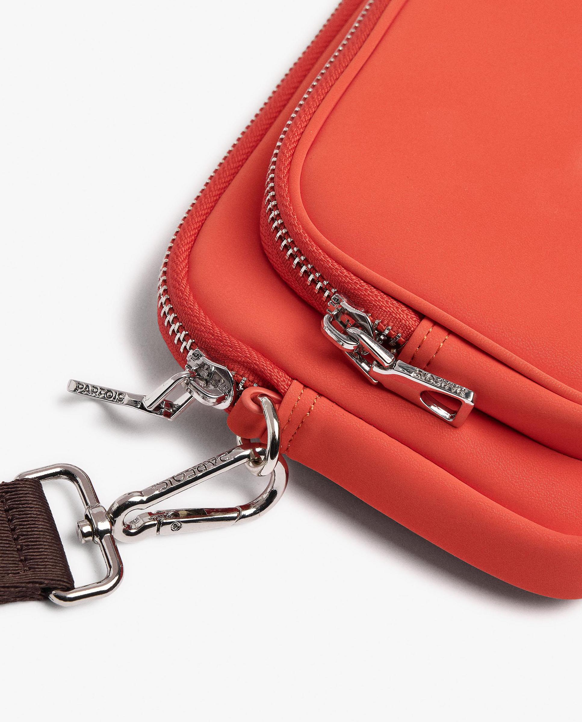 Neceser estilo bandolera con cierre de cremallera y varios compartimentos - Parfois - Naranja Naranja-3