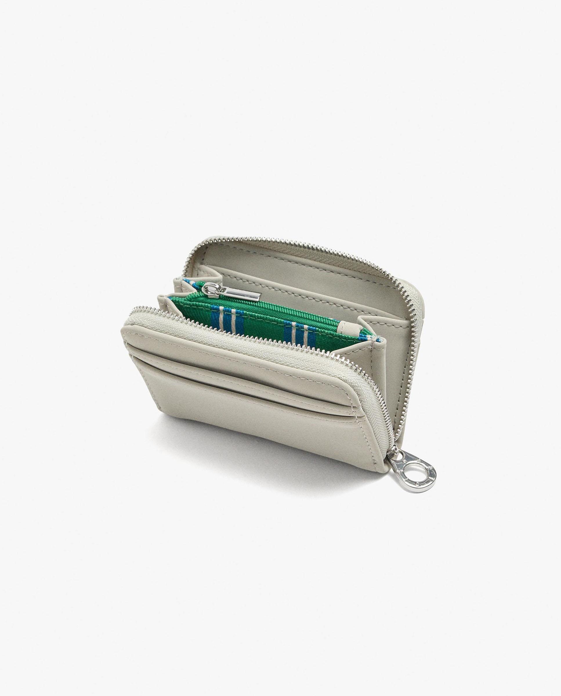 Cartera de mujer pequeña con cierre de cremallera en liso - Parfois - Crudo Crudo-4