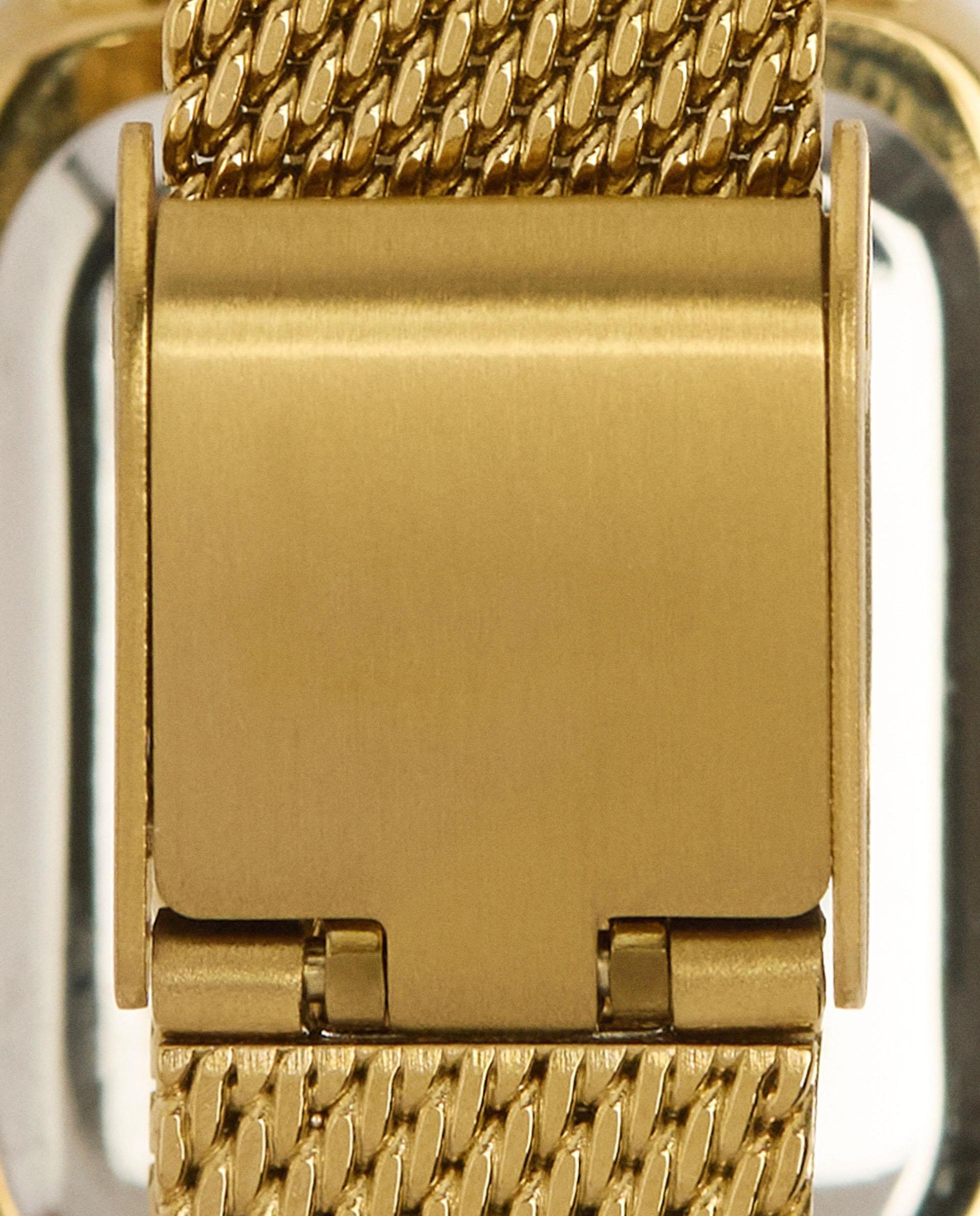 Reloj de mujer parfois de acero inoxidable cuadrado en liso - Dorado Dorado-5