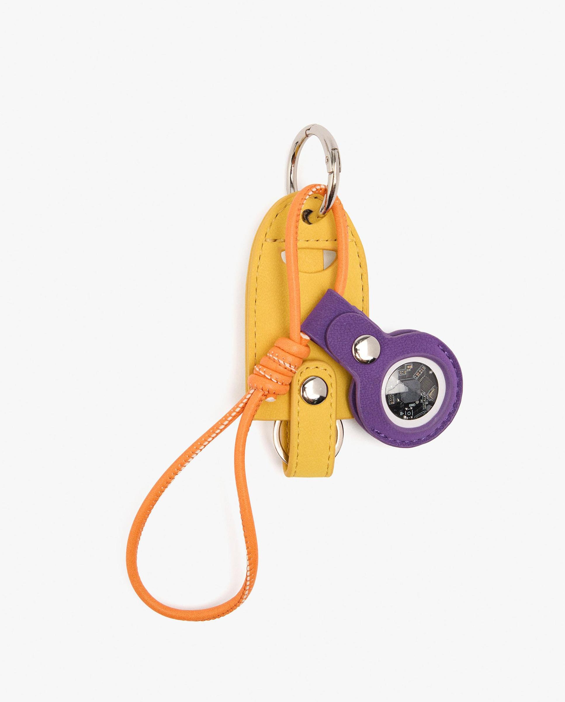 Mochila de mujer con varios compartimentos y cierre de cremallera con llavero extraíble en liso - Parfois - Azul marino Azul marino-5