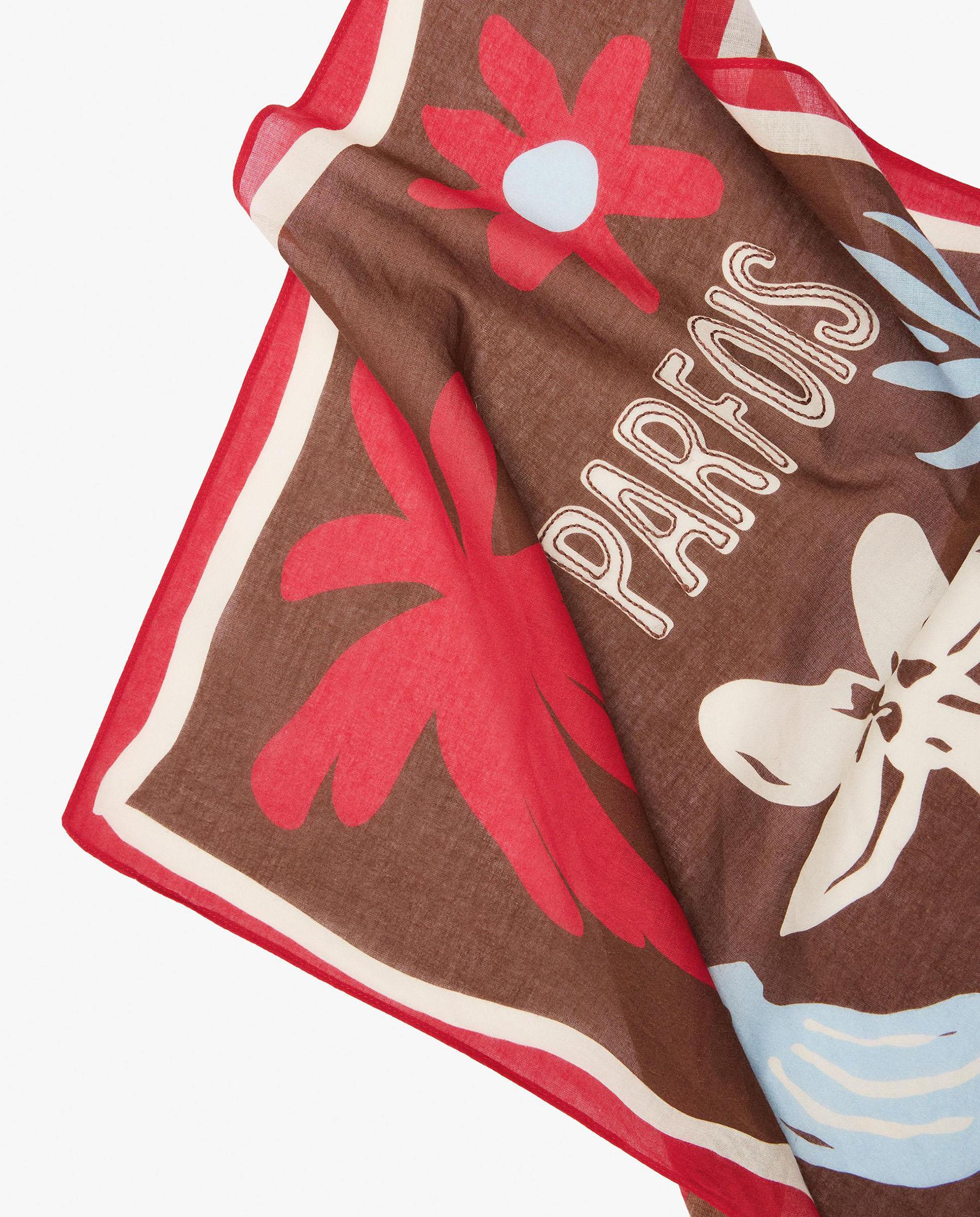 Pañuelo cuadrado con estampados - Parfois - Marrón Marrón-3