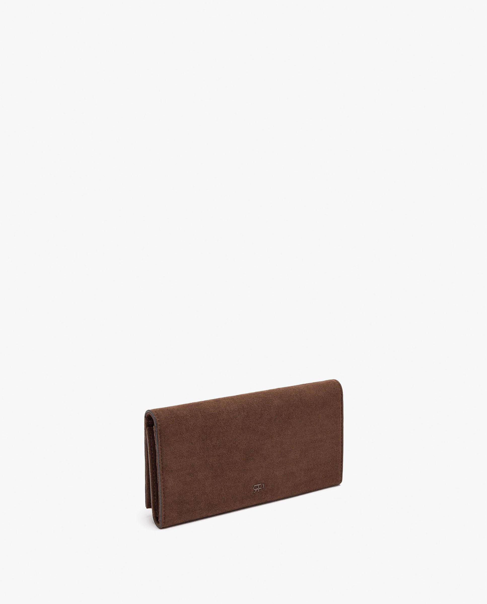 Cartera de mujer grande con tachuelas decorativas y cierre de cremallera en liso - Parfois - Marrón oscuro Marrón oscuro-2