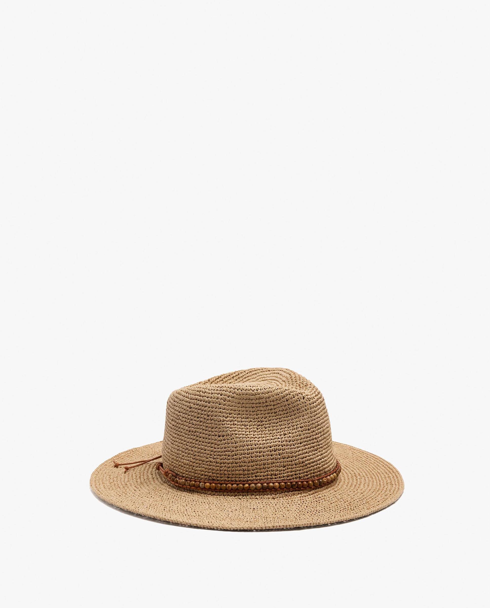 Sombrero de mujer con tira decorativa de cuentas - Parfois - Natural Natural-2