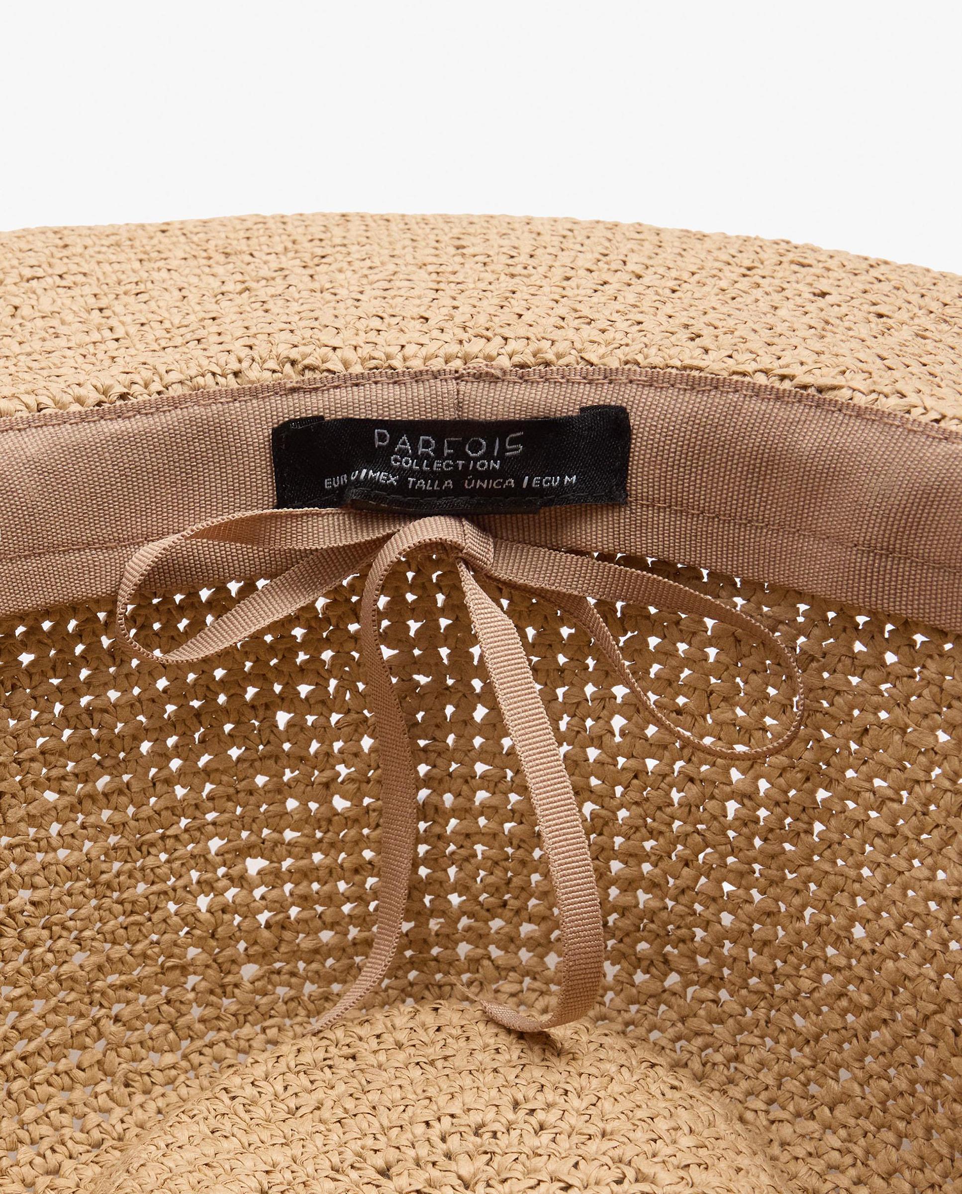 Sombrero de mujer con tira decorativa de cuentas - Parfois - Natural Natural-5