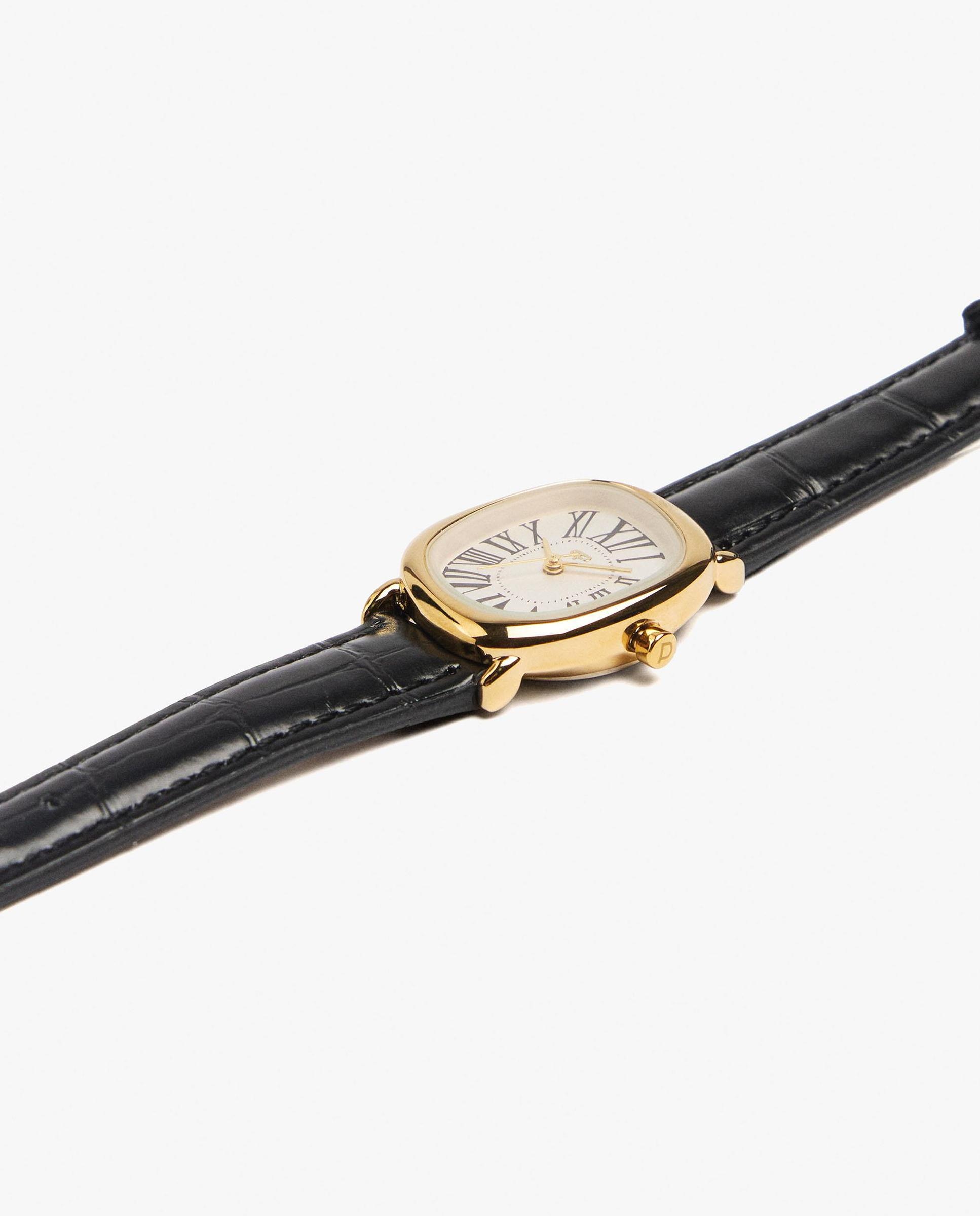 Reloj de mujer con cierre de hebilla en liso - Parfois - Negro Negro-2