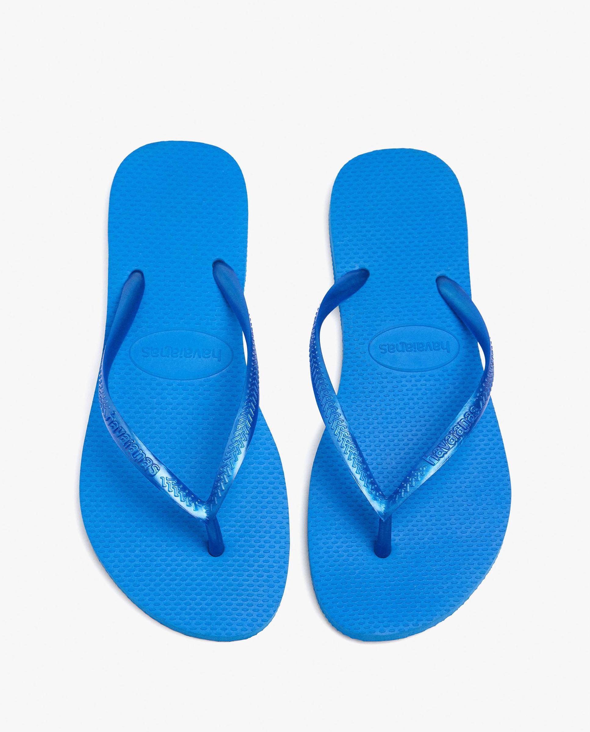 Chanclas de mujer de dedo en liso - Parfois - Azul Azul-3