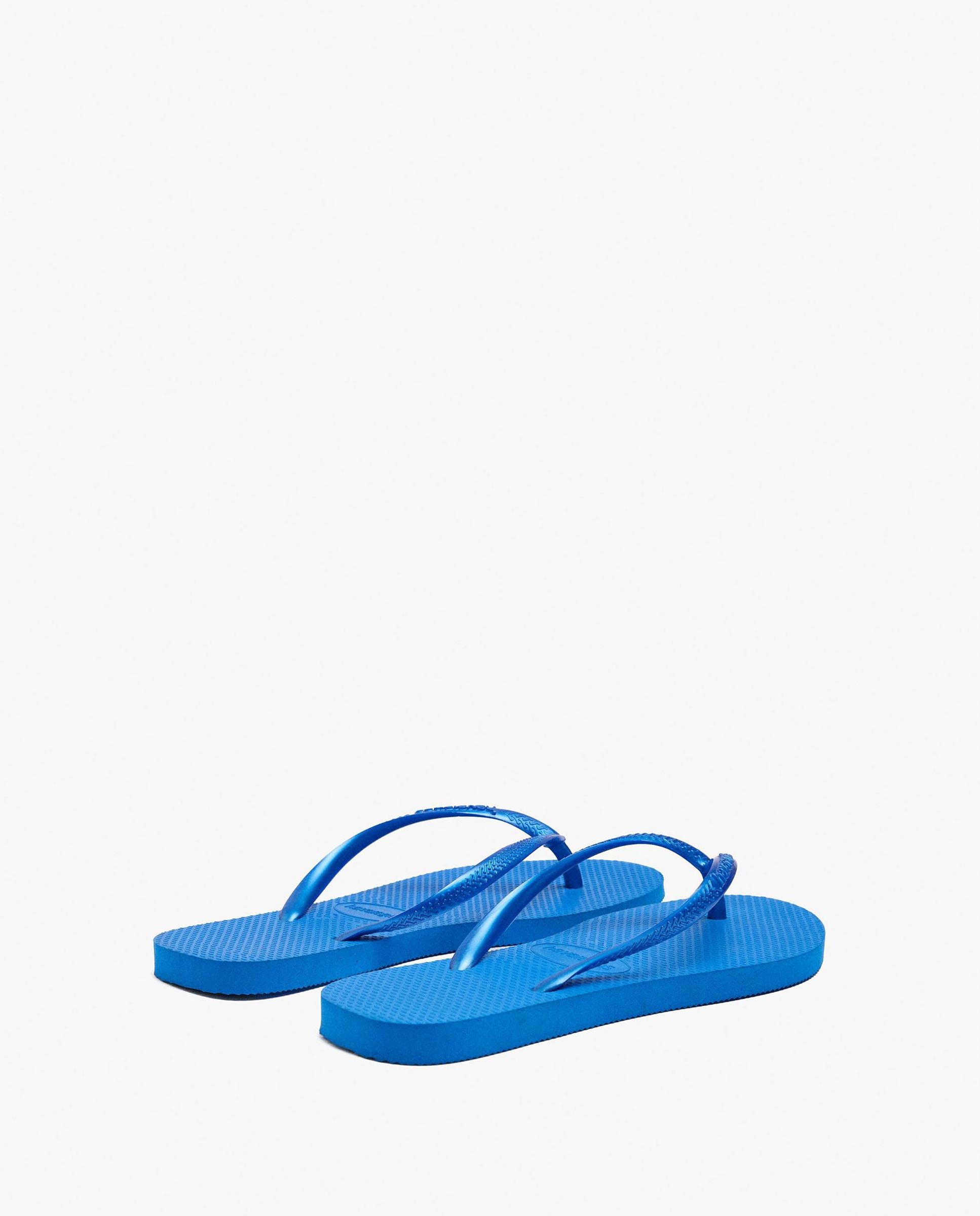 Chanclas de mujer de dedo en liso - Parfois - Azul Azul-4