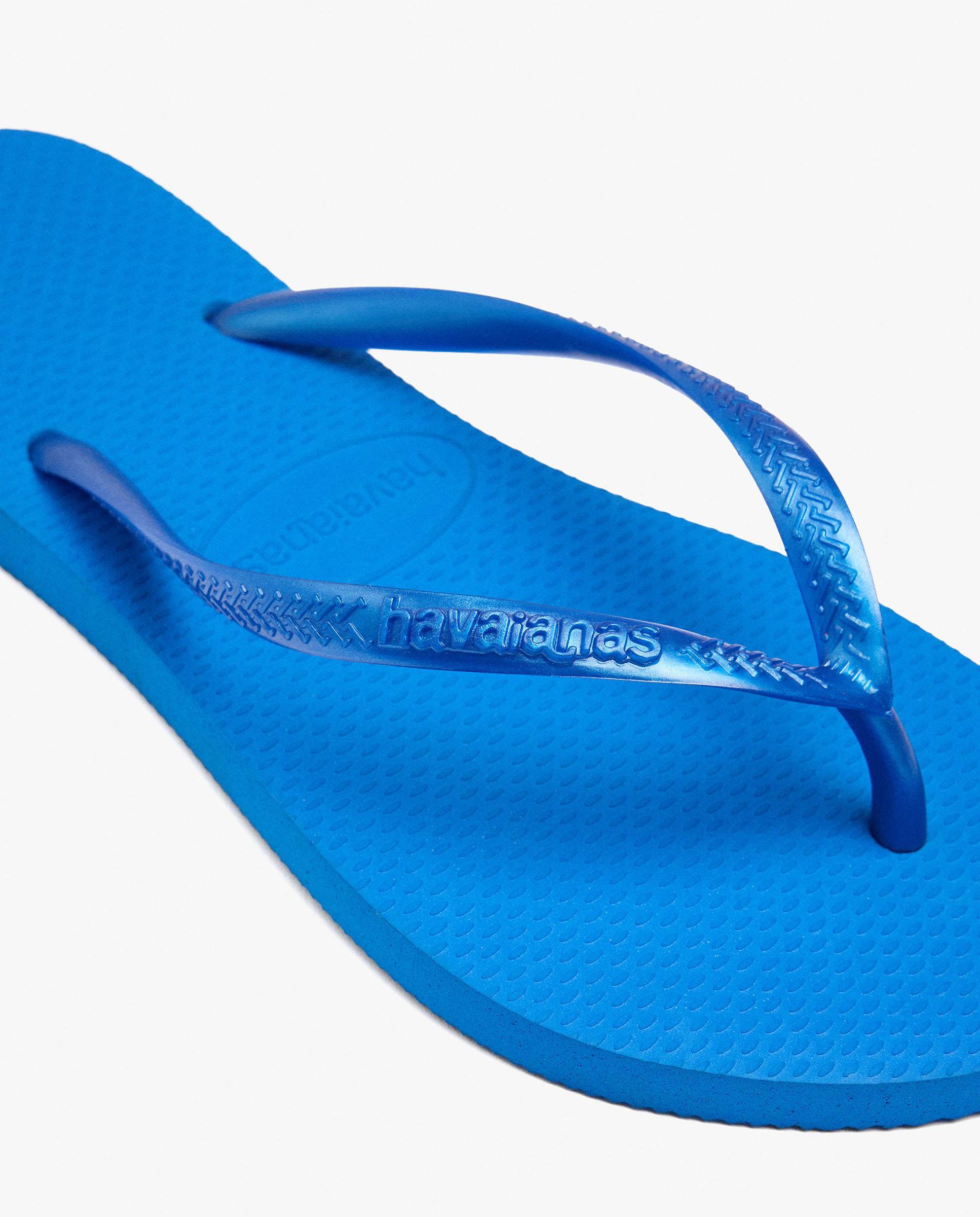 Chanclas de mujer de dedo en liso - Parfois - Azul Azul-5