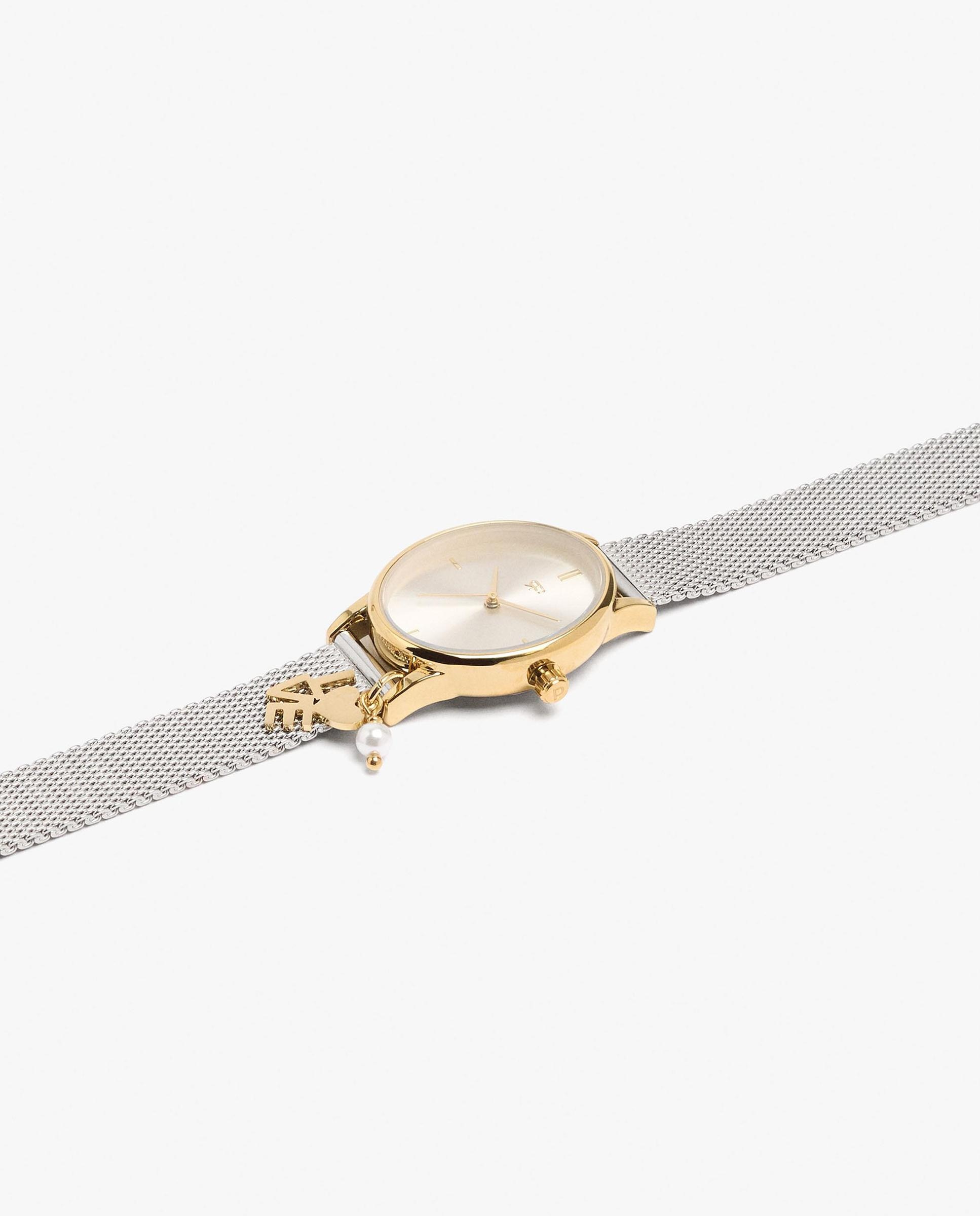 Reloj de mujer Parfois de acero inoxidable con abalorios decorativos - Multicolor Multicolor-2