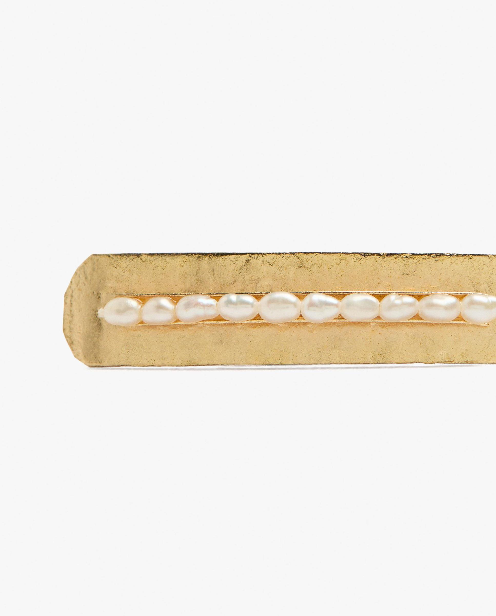 Imagen 2 de Pulsera de cordón ajustable con barra rígida - Parfois - Blanco Blanco