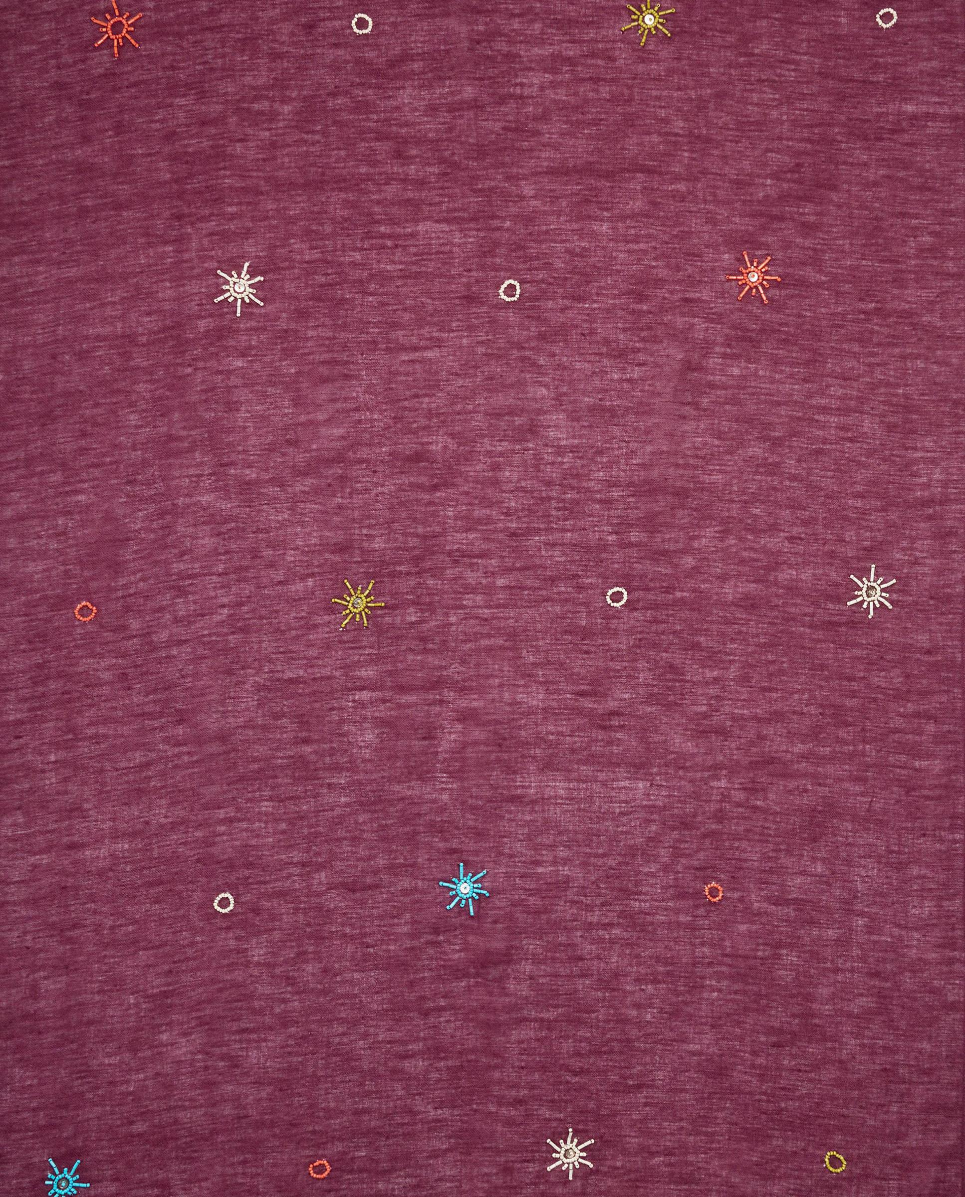 Pareo de mujer con flecos decorativos y estampados - Parfois - Burdeos Burdeos-4