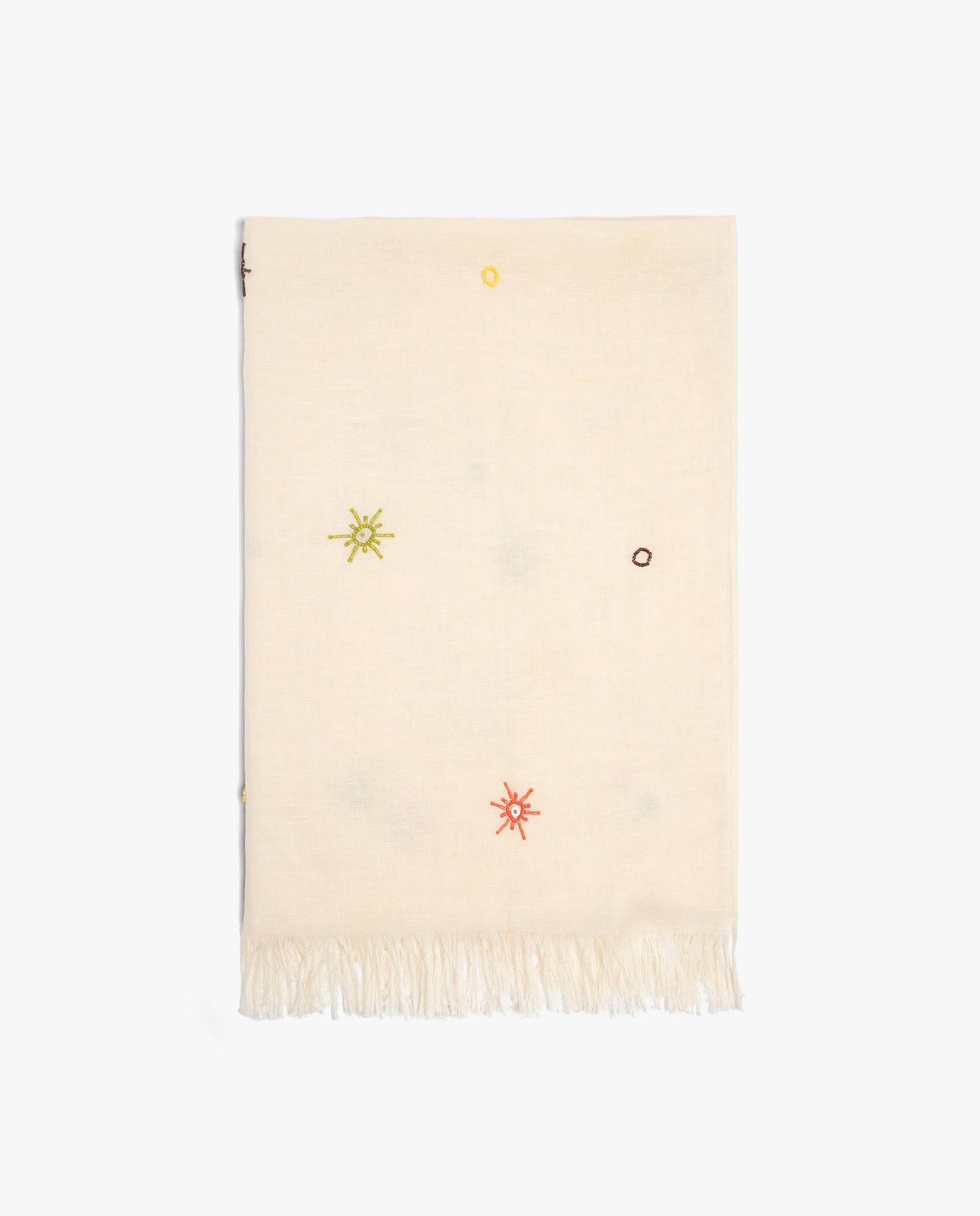 Pareo de mujer con flecos decorativos y estampados - Parfois - Crudo Crudo-1