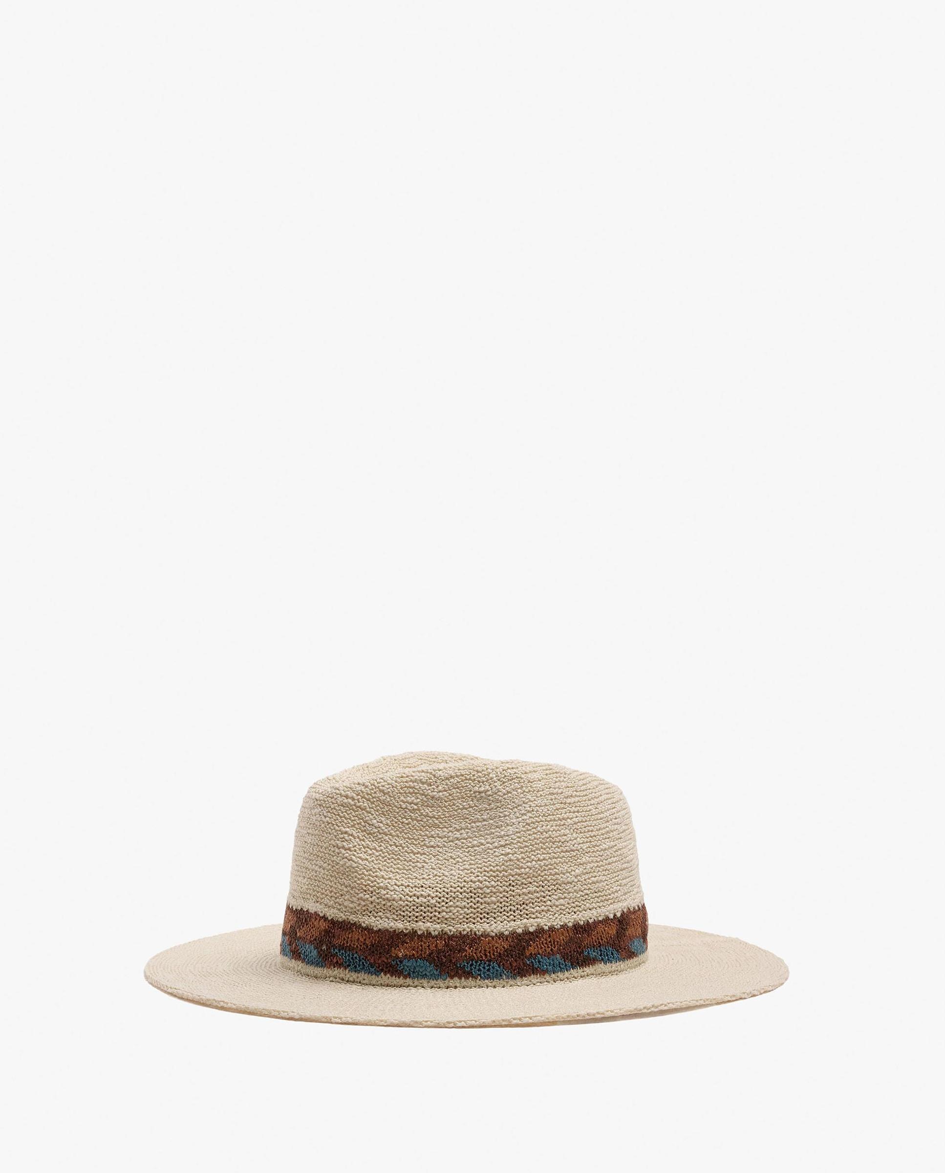 Sombrero de mujer con tira decorativa en liso - Parfois - Natural Natural-1
