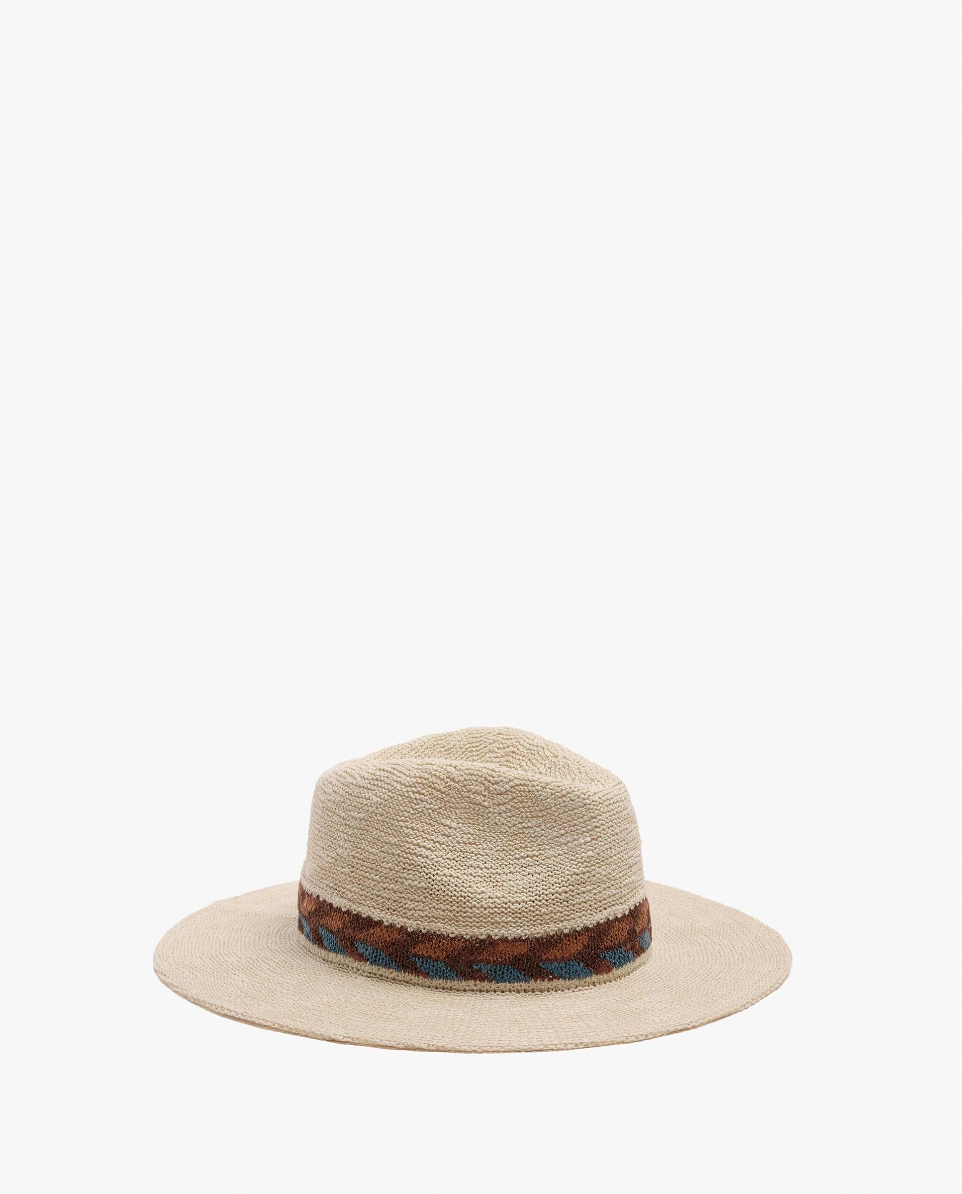 Sombrero de mujer con tira decorativa en liso - Parfois - Natural Natural-2