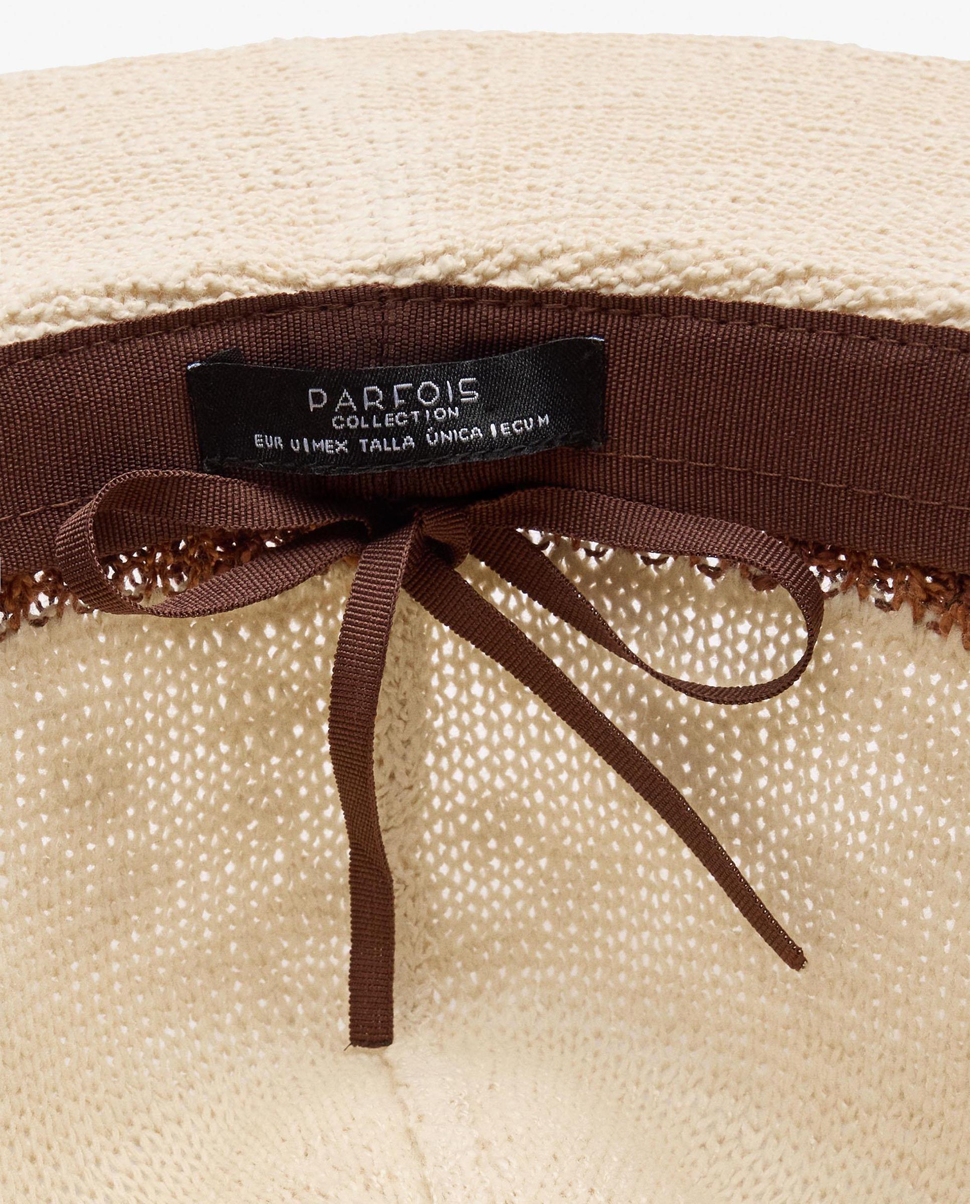 Sombrero de mujer con tira decorativa en liso - Parfois - Natural Natural-5