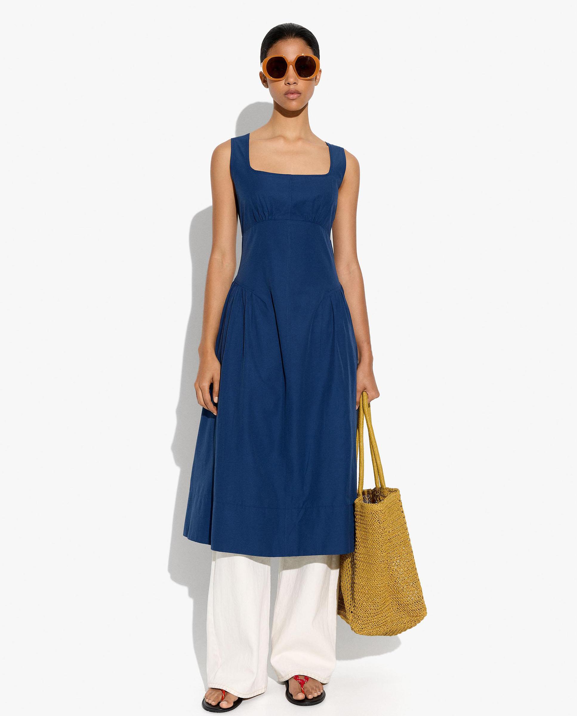 Parfois - Vestido midi con tirantes fluido.