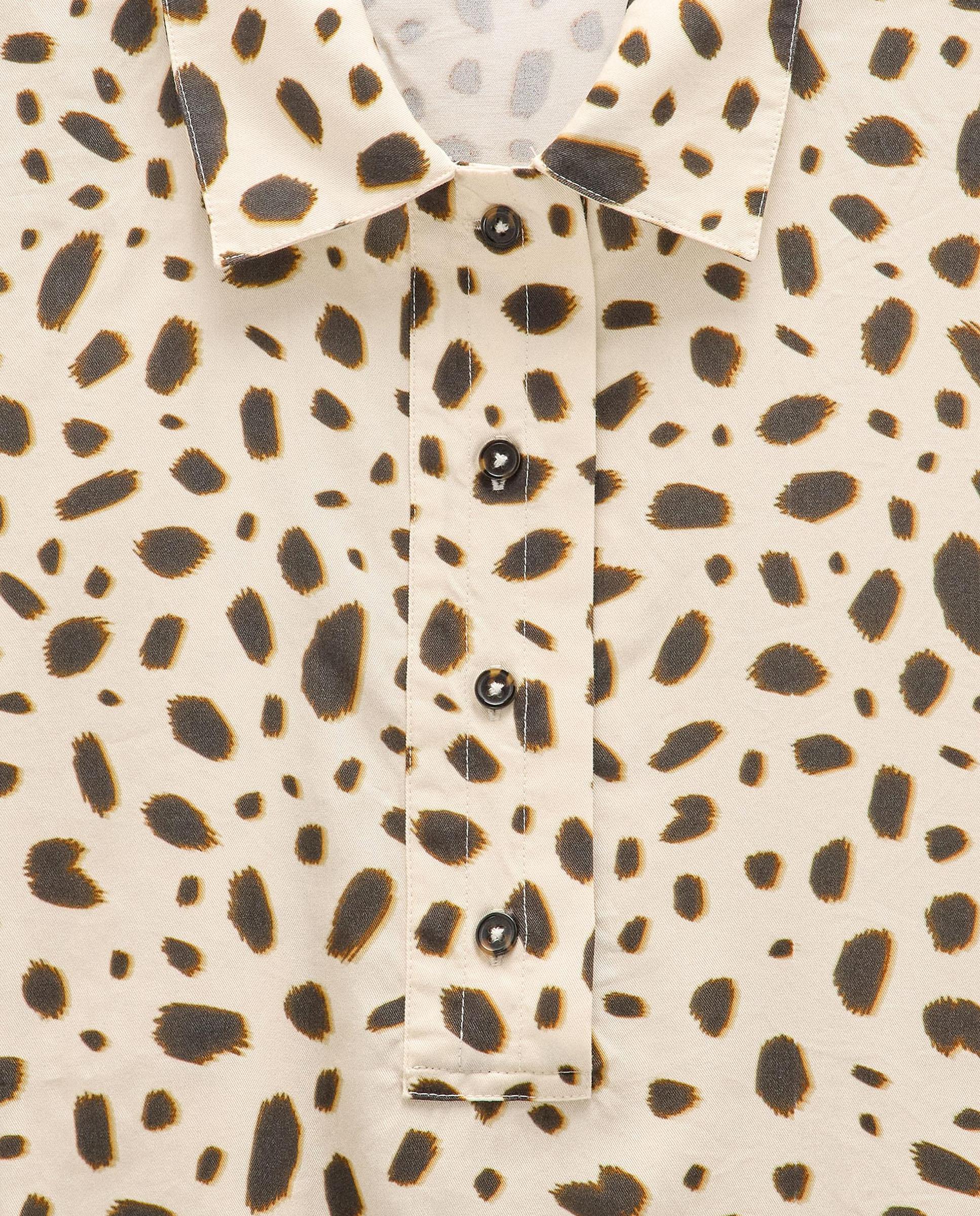 Blusa de mujer 100% liocel de manga corta con estampado animal print - Parfois - Multicolor Multicolor-6