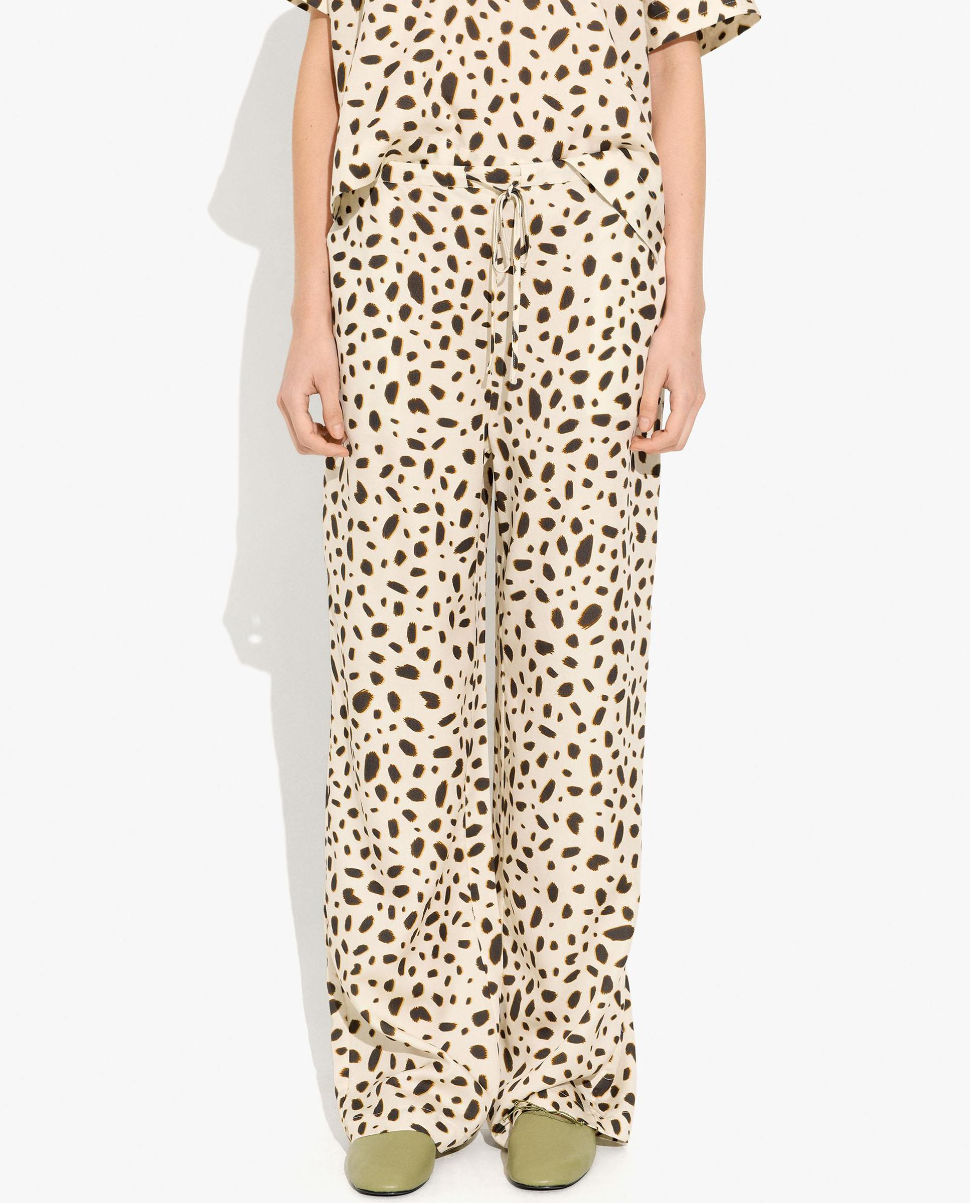 Pantalones anchos de mujer con cintura elástica en liso - Parfois - Multicolor Multicolor-2