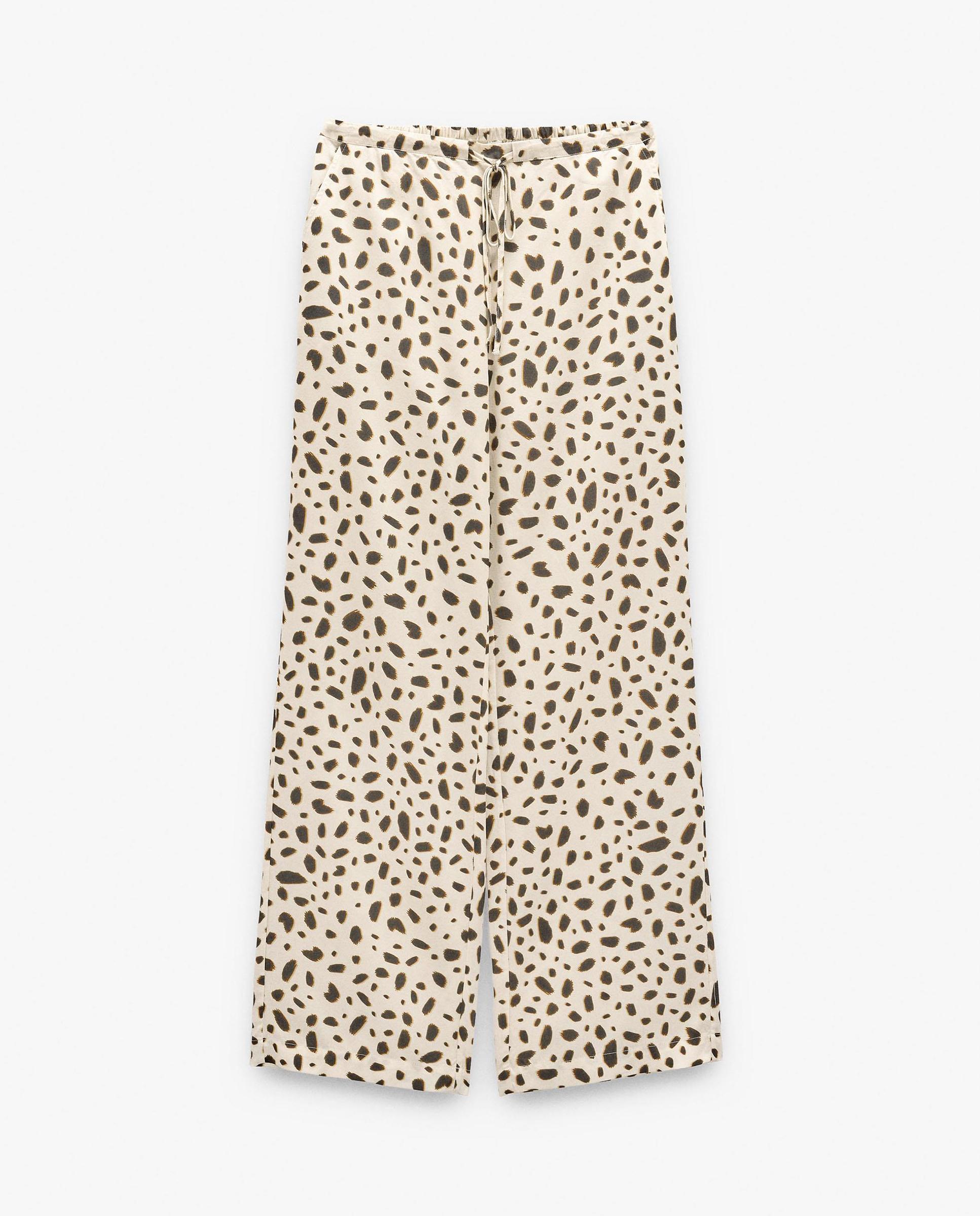 Pantalones anchos de mujer con cintura elástica en liso - Parfois - Multicolor Multicolor-6