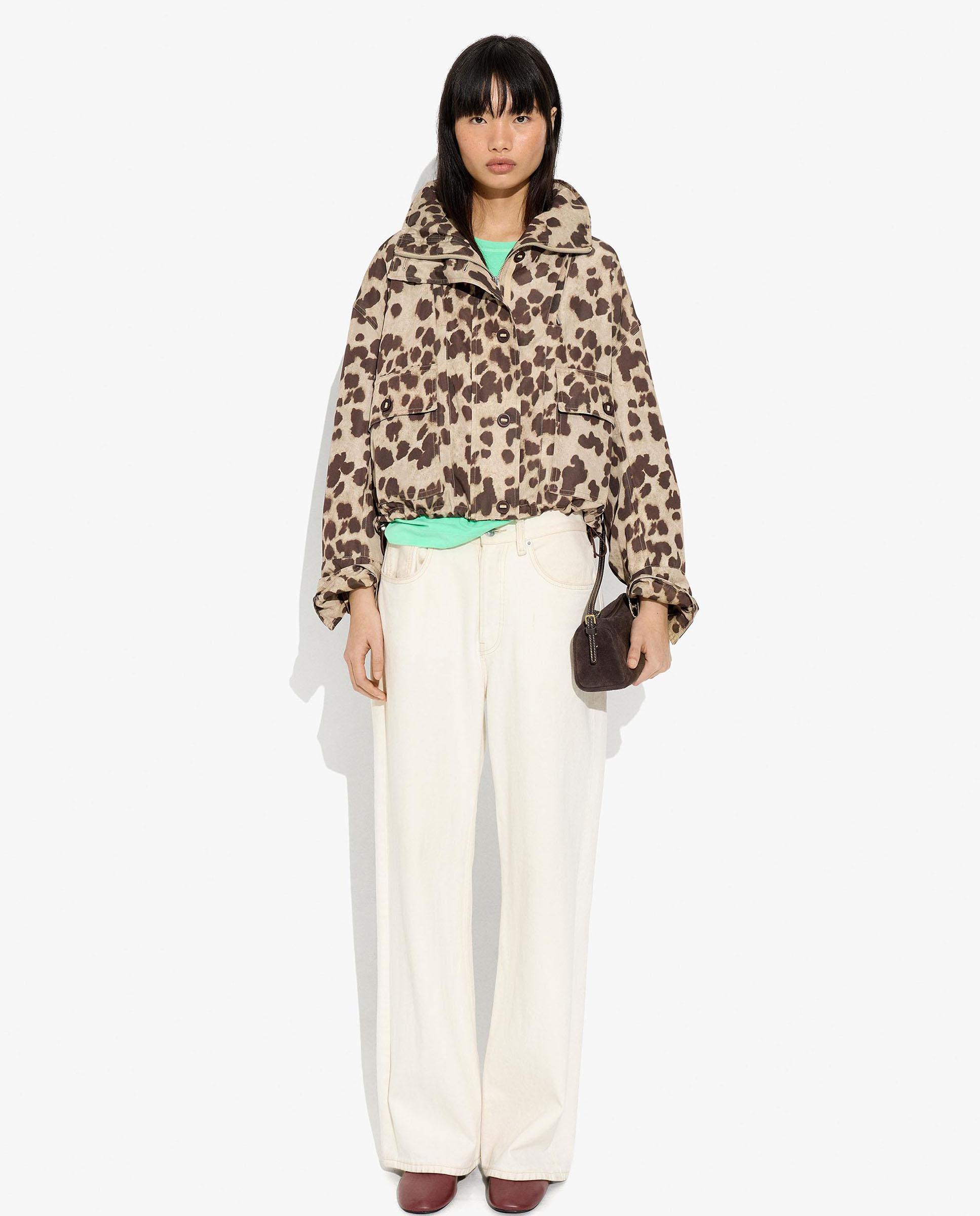 Chubasquero de mujer con botones y estampado animal print - Parfois - Multicolor Multicolor-3