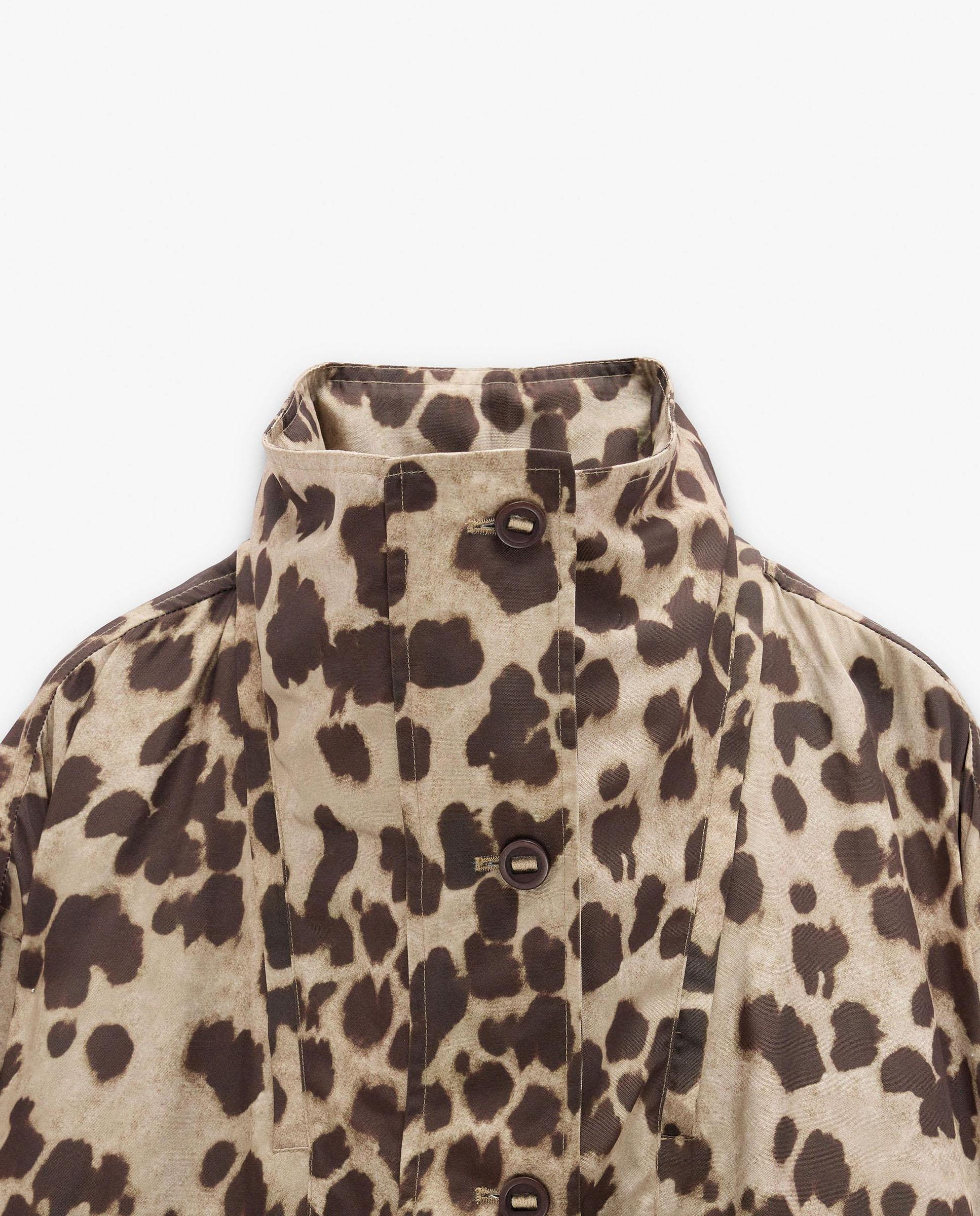 Chubasquero de mujer con botones y estampado animal print - Parfois - Multicolor Multicolor-6