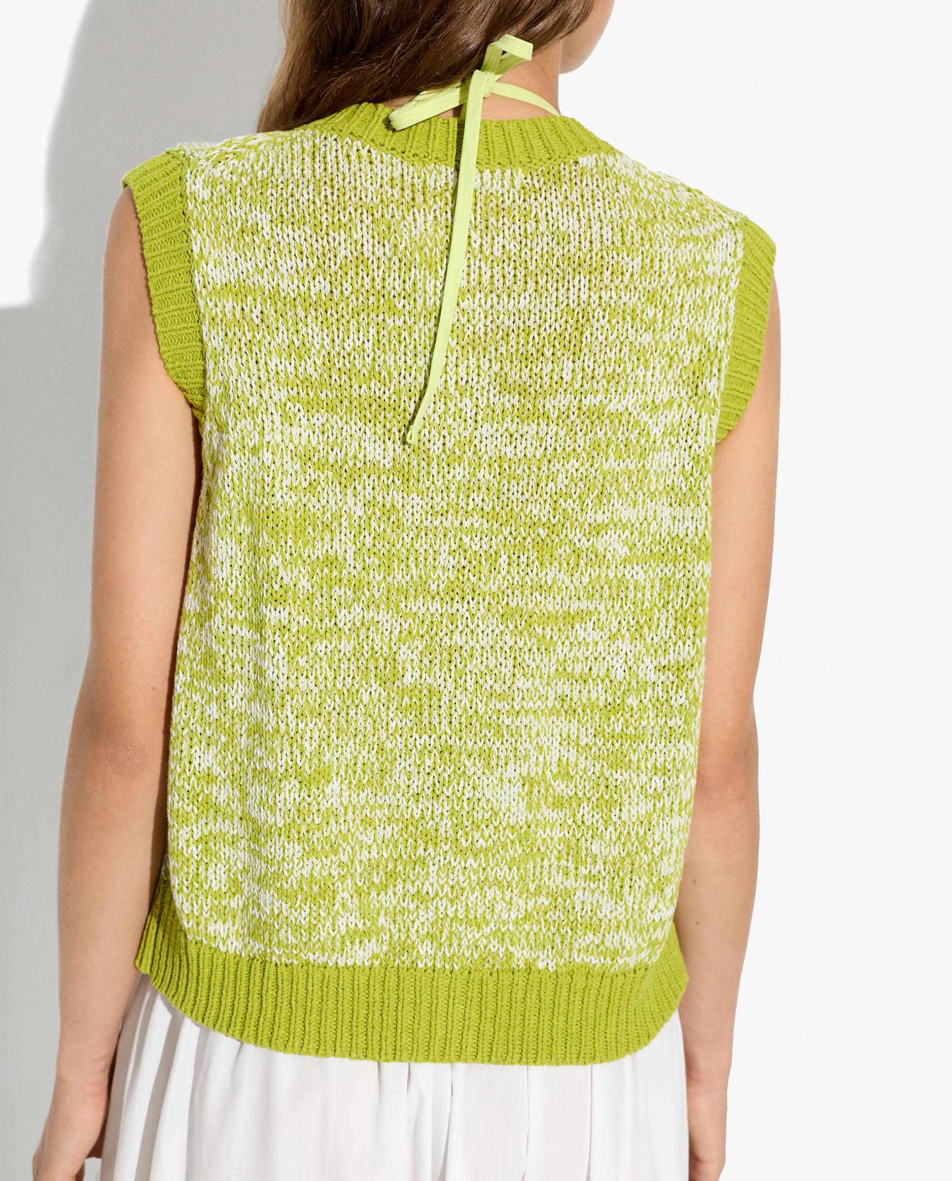 Chaleco de mujer de punto con botones - Parfois - Verde Verde-4