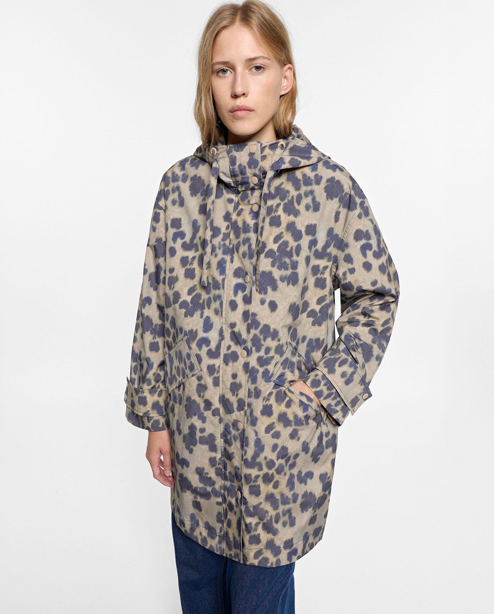 Parka de mujer con capucha y estampado animal print - Parfois - Multicolor Multicolor-5