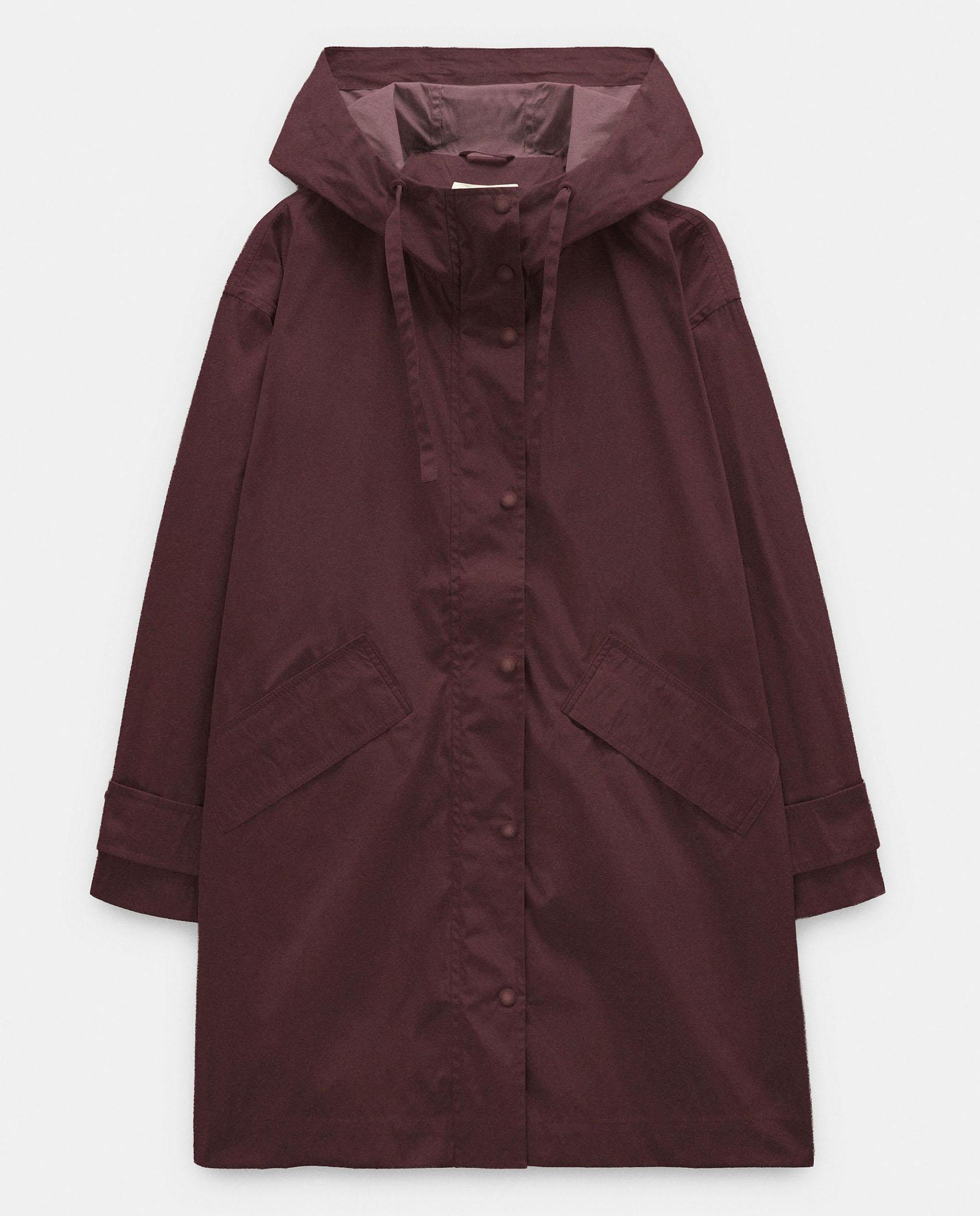 Parka de mujer con capucha en liso - Parfois - Marrón oscuro Marrón oscuro-7