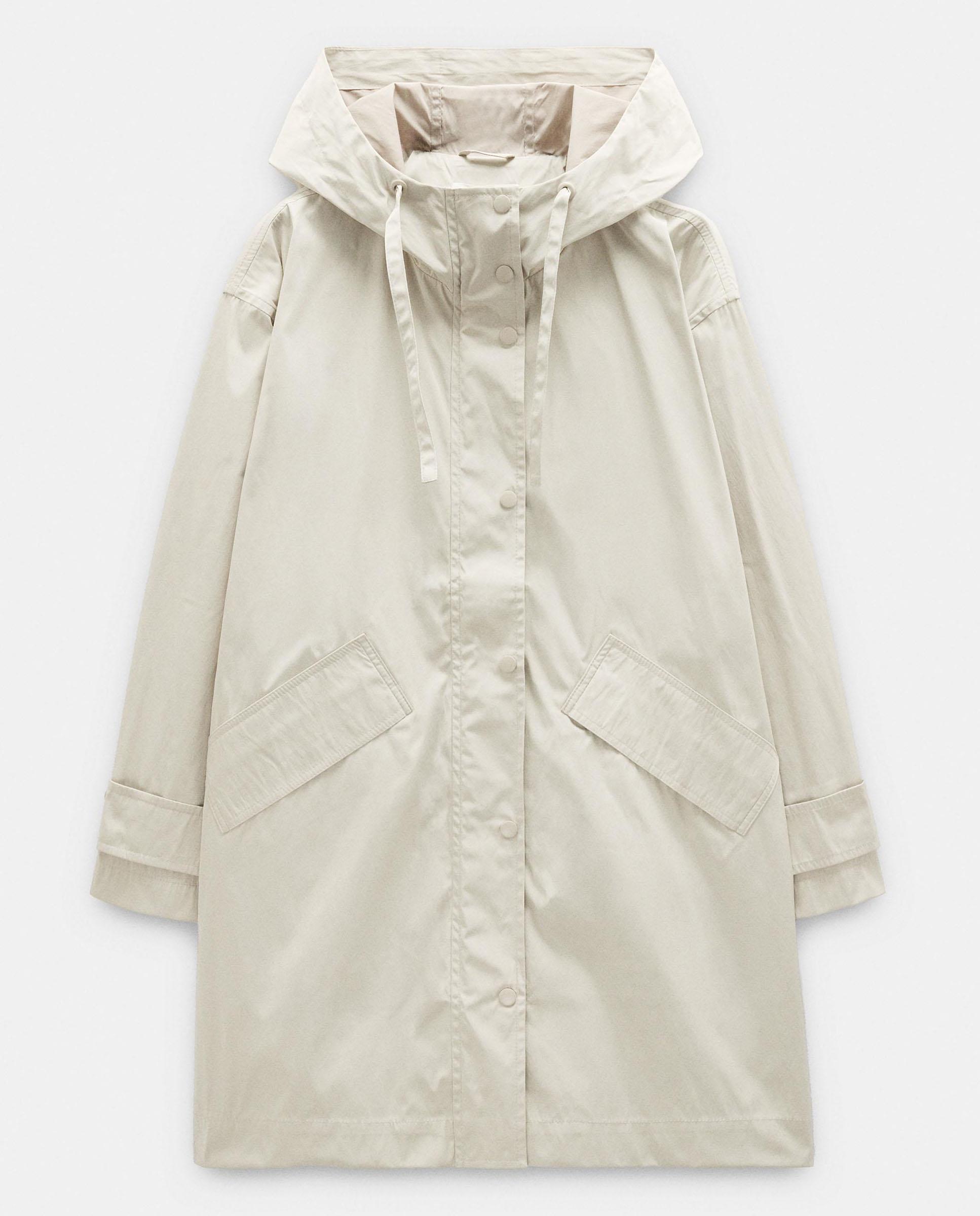 Parka de mujer con capucha en liso - Parfois - Crudo Crudo-7