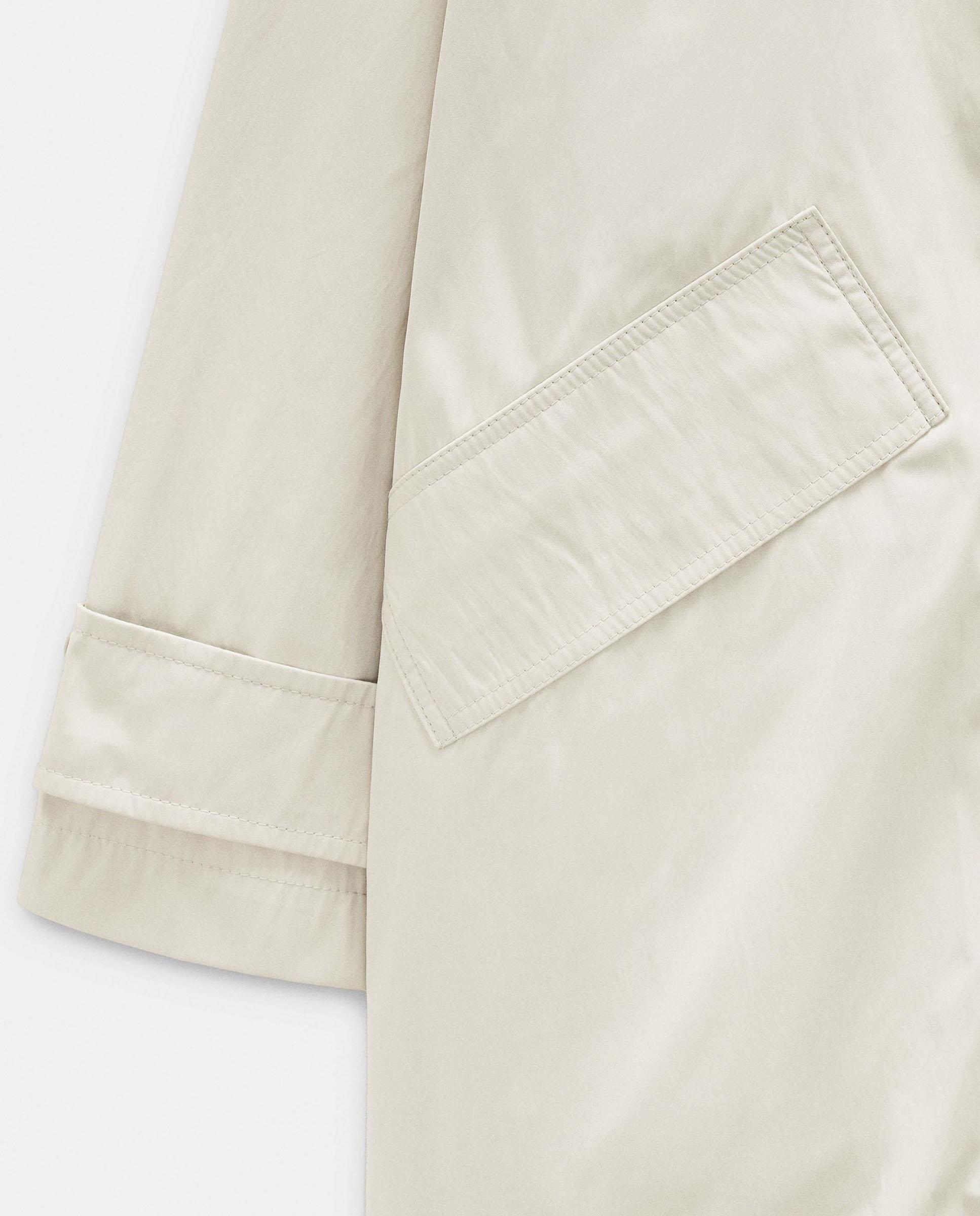 Parka de mujer con capucha en liso - Parfois - Crudo Crudo-6
