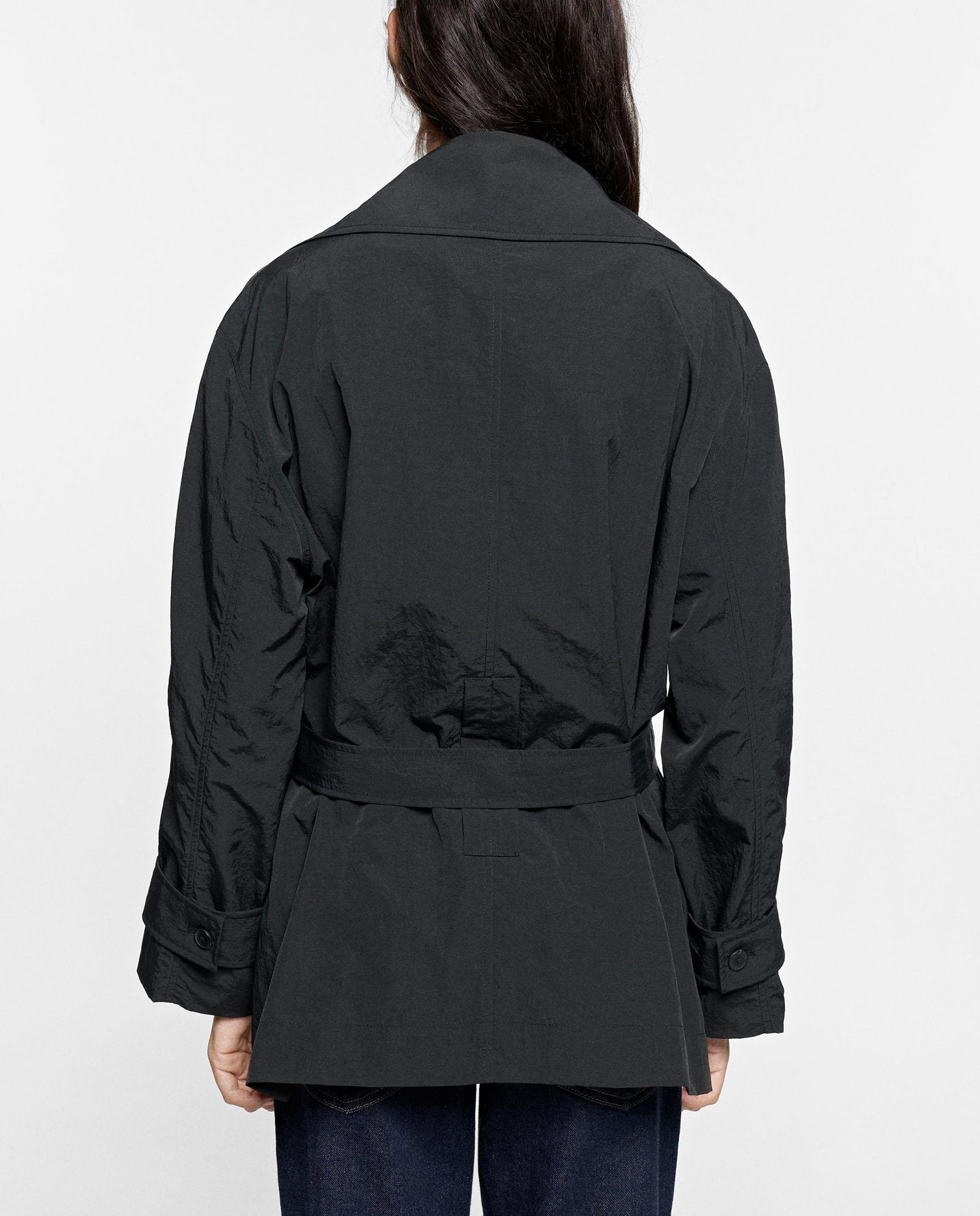 Parka de mujer con cierre de botones en liso - Parfois - Negro Negro-4