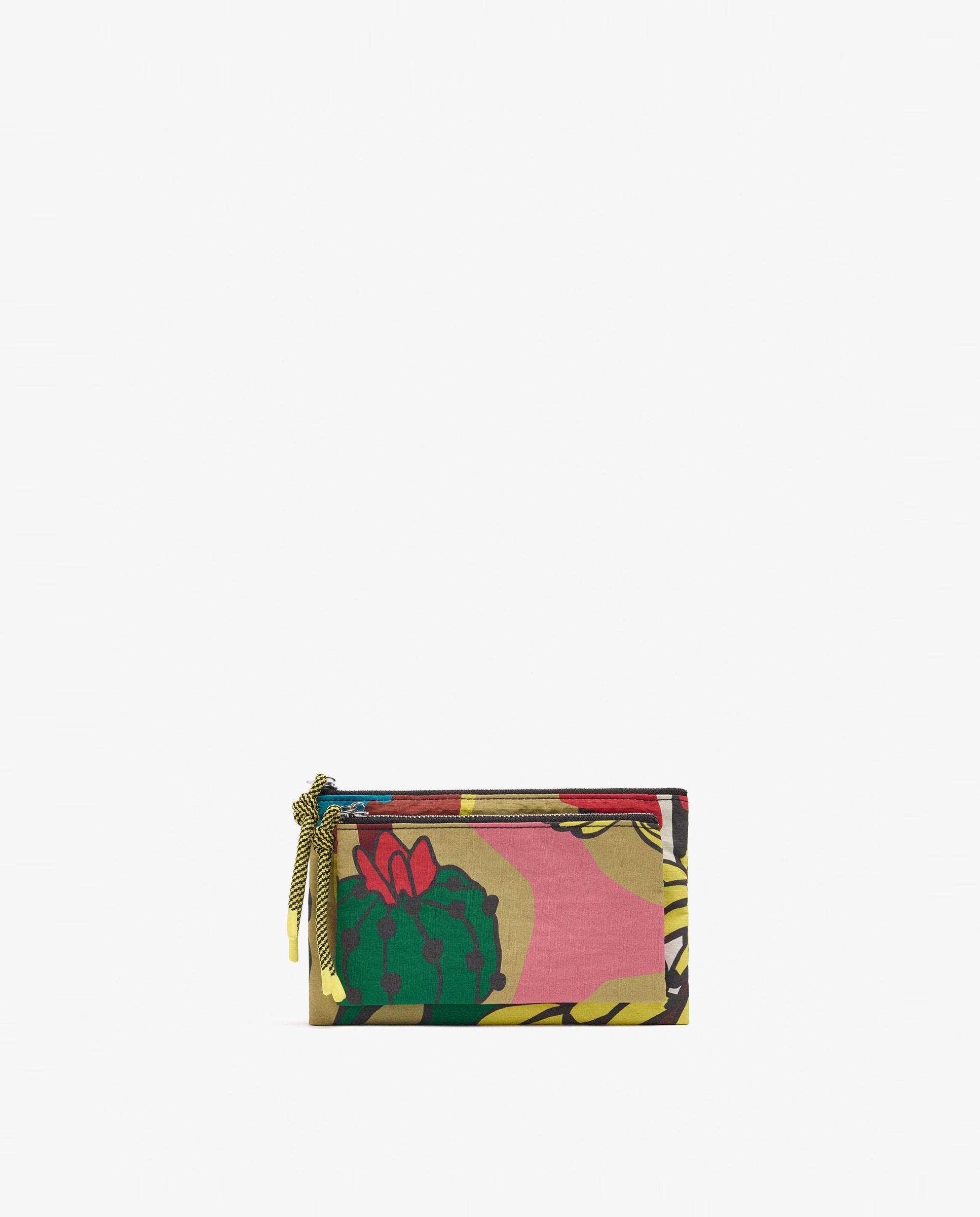 Neceser con varios compartimentos y estampados - Parfois - Multicolor Multicolor-1