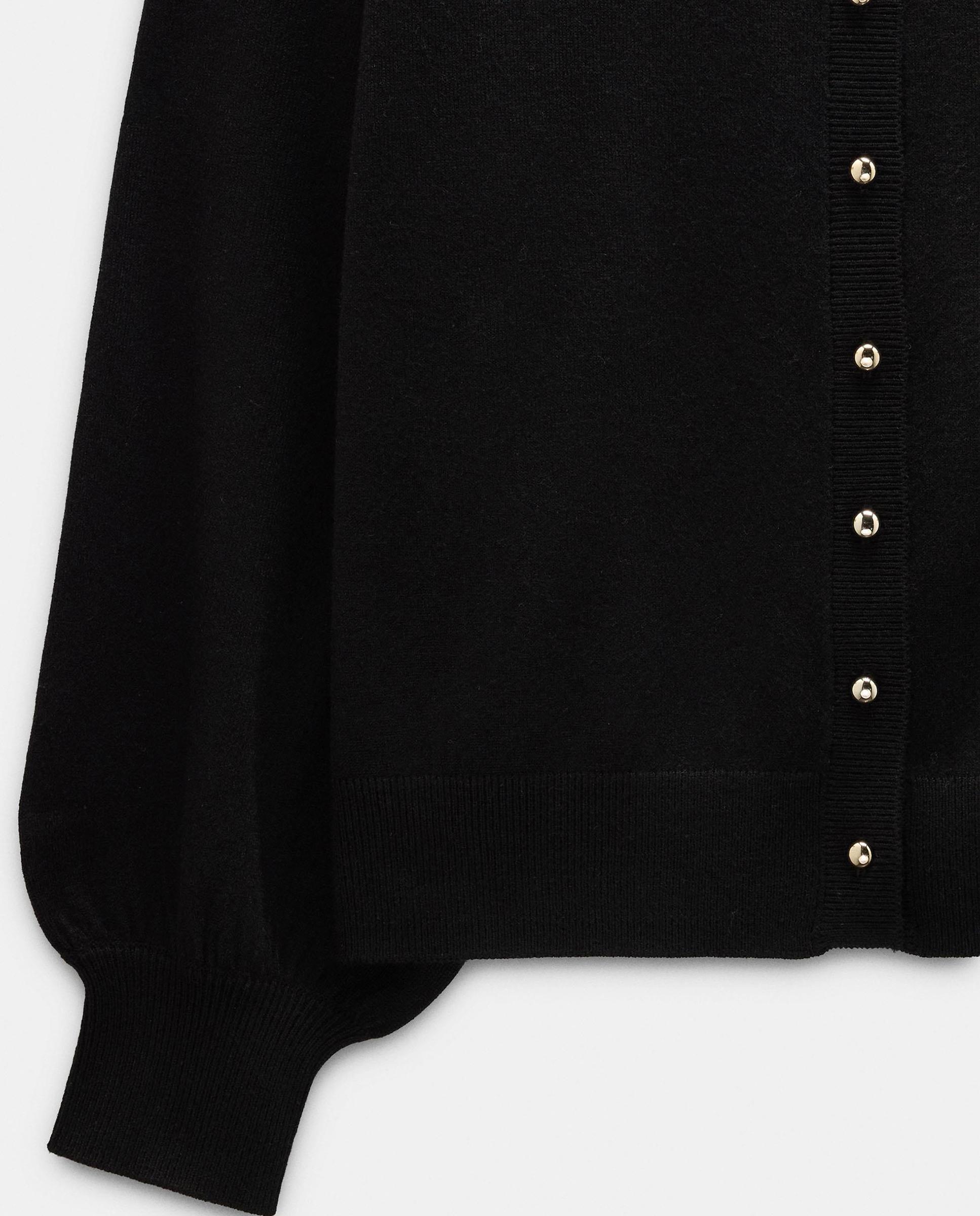 Cárdigan de mujer de punto con mangas abullonadas - Parfois - Negro Negro-6