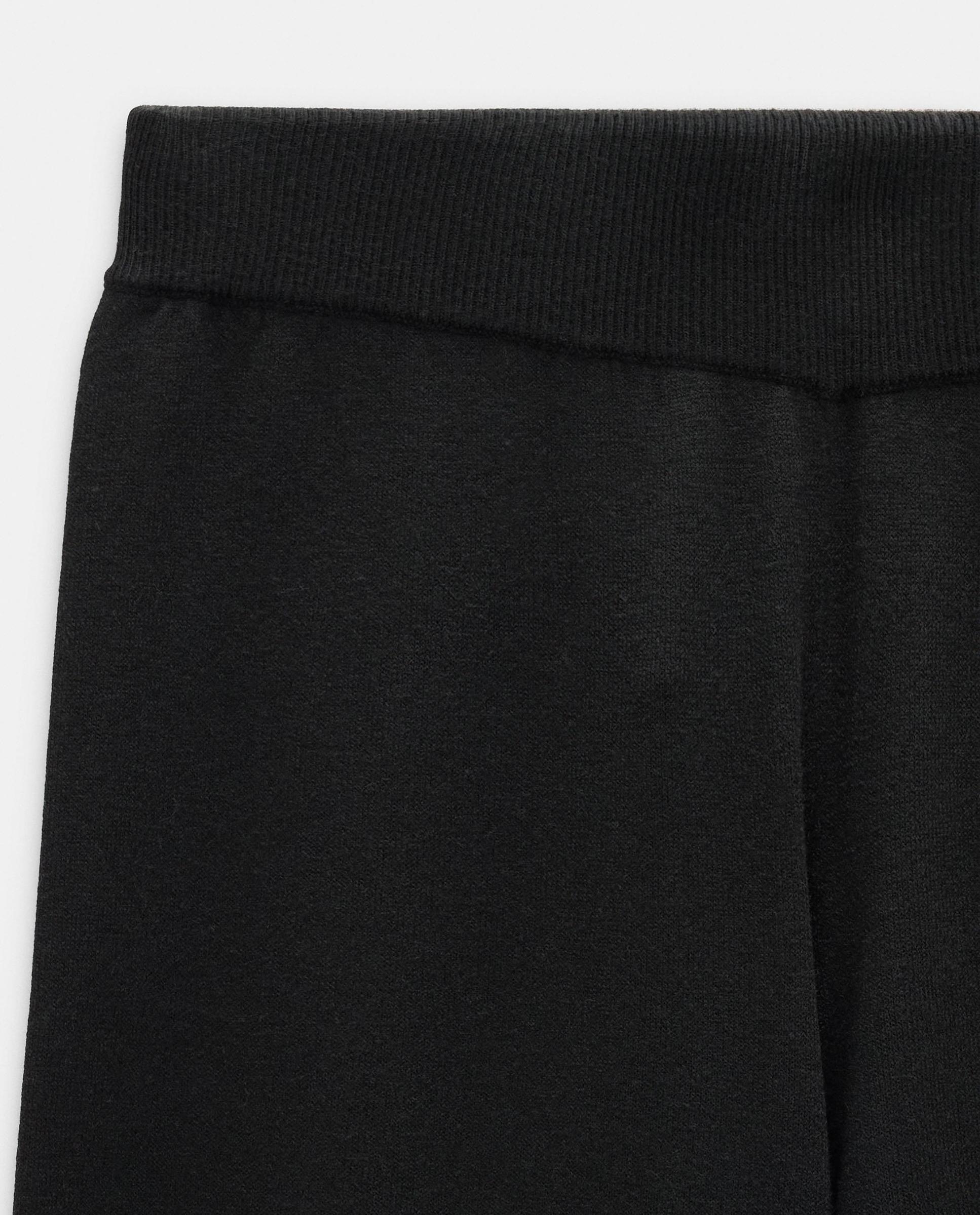 Pantalones rectos de mujer con cintura elástica en liso - Parfois - Negro Negro-6