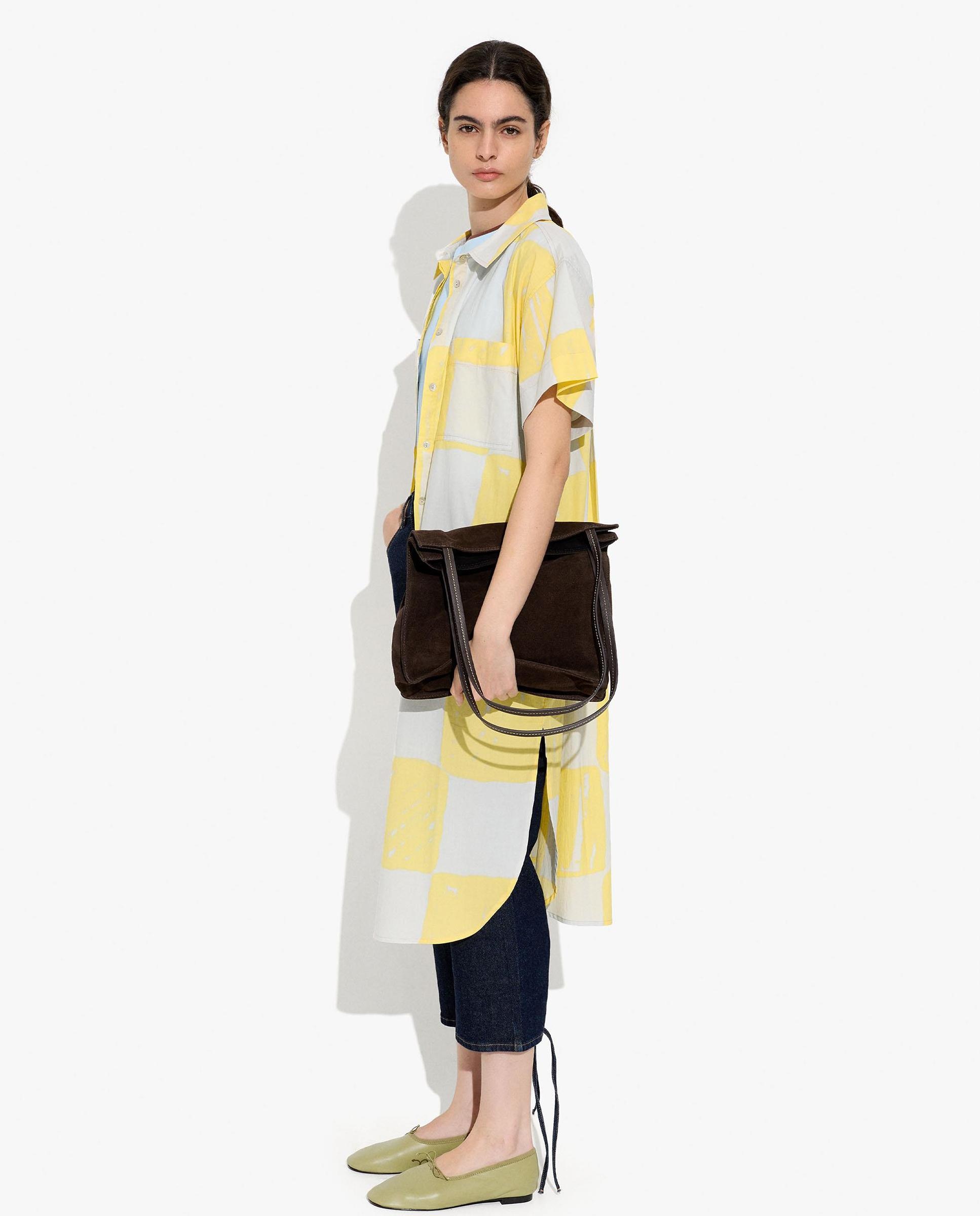 Vestido midi 100% algodón camisero con estampados - Parfois - Multicolor Multicolor-2