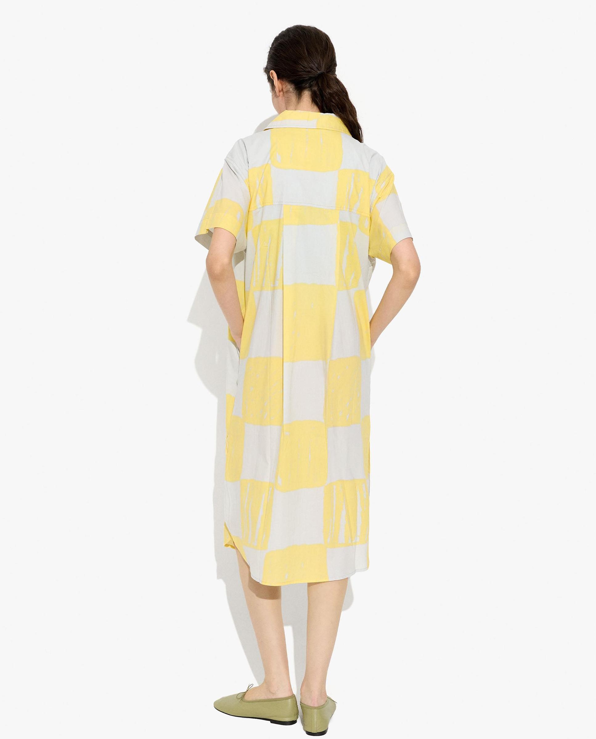 Vestido midi 100% algodón camisero con estampados - Parfois - Multicolor Multicolor-4