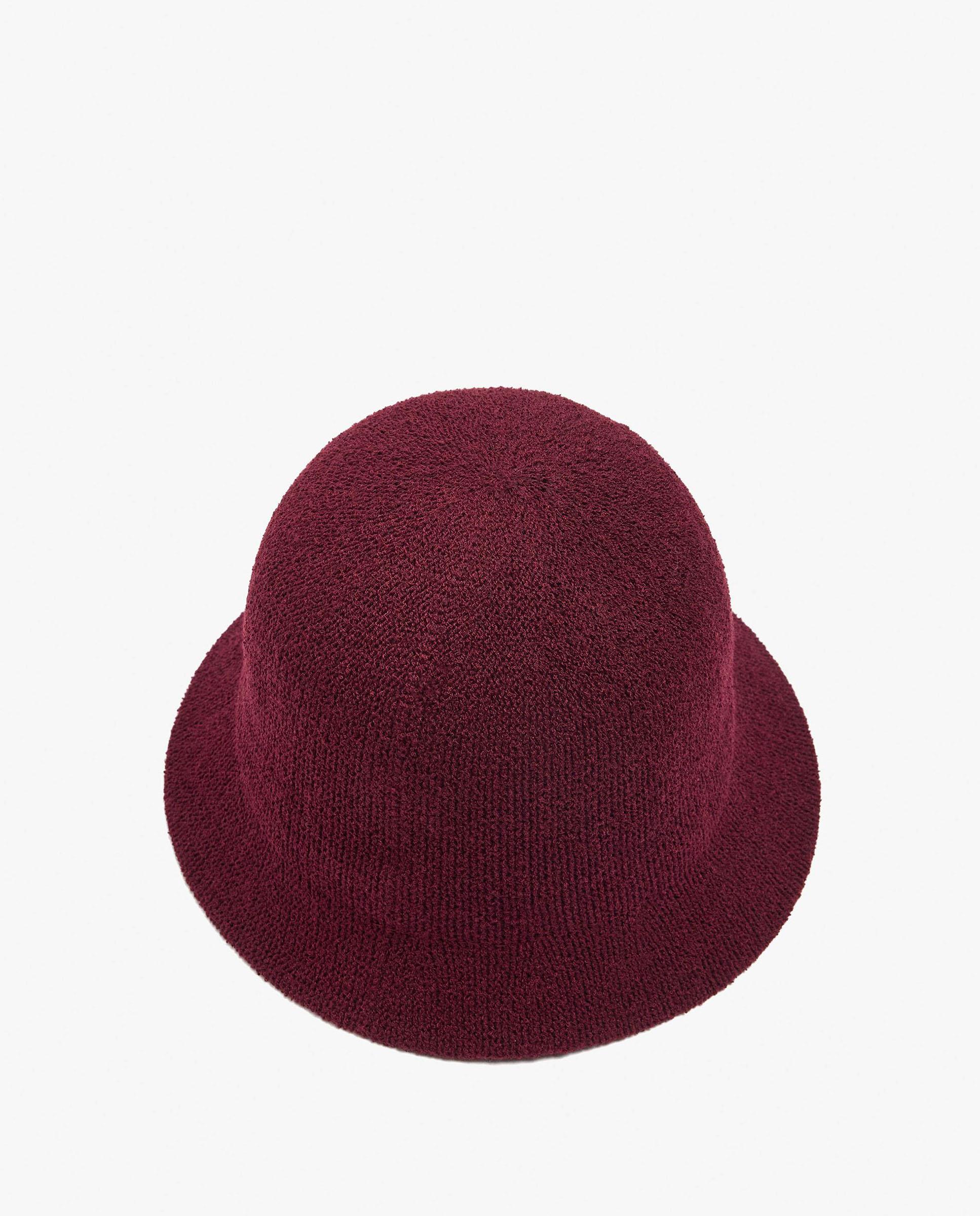 Gorro de mujer estilo bucket en liso - Parfois - Burdeos Burdeos-2