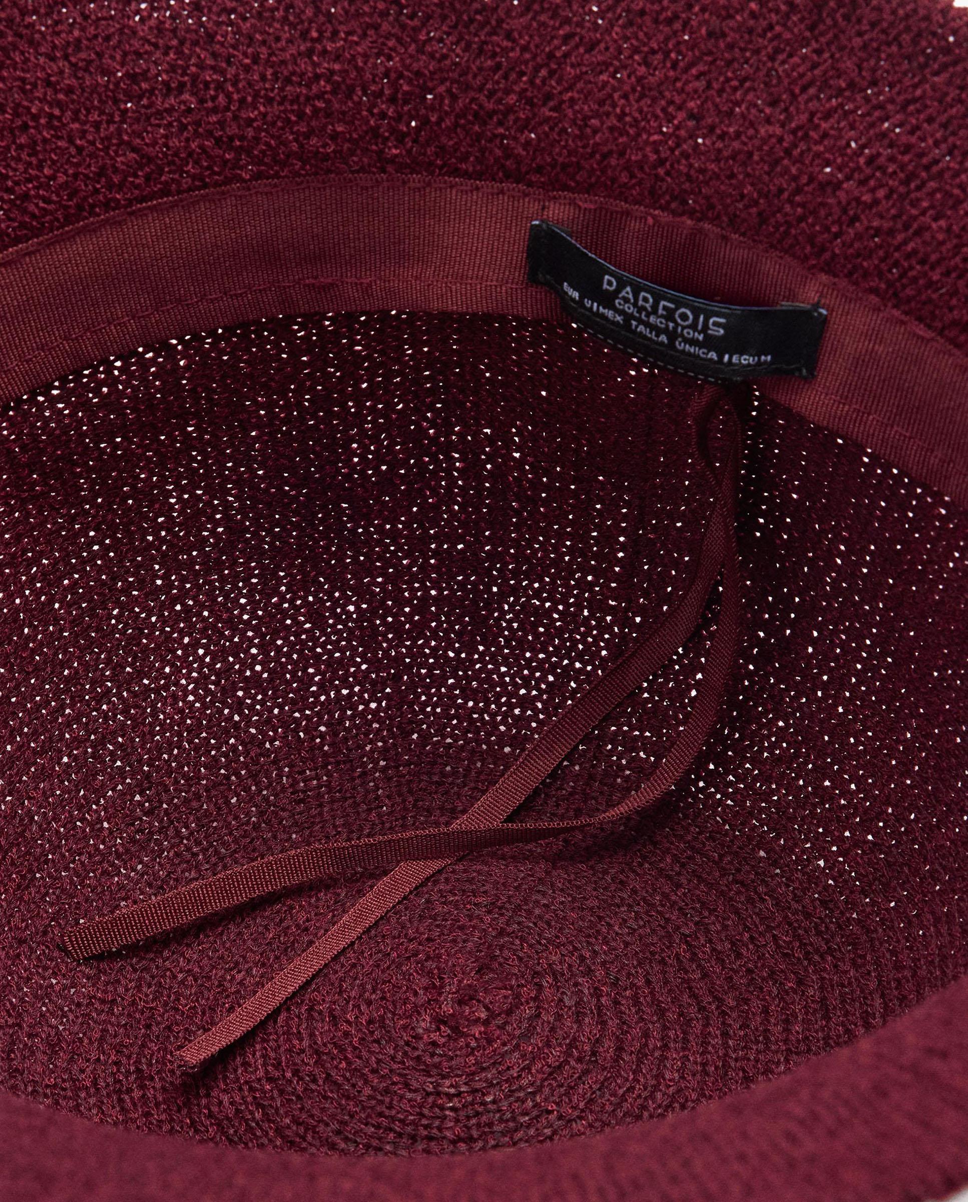 Gorro de mujer estilo bucket en liso - Parfois - Burdeos Burdeos-4