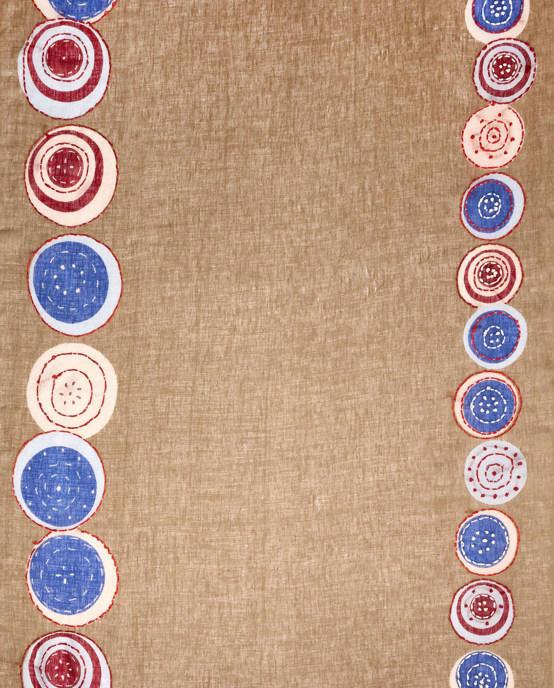 Pareo de mujer de lino con estampados - Parfois - Marrón Marrón-3