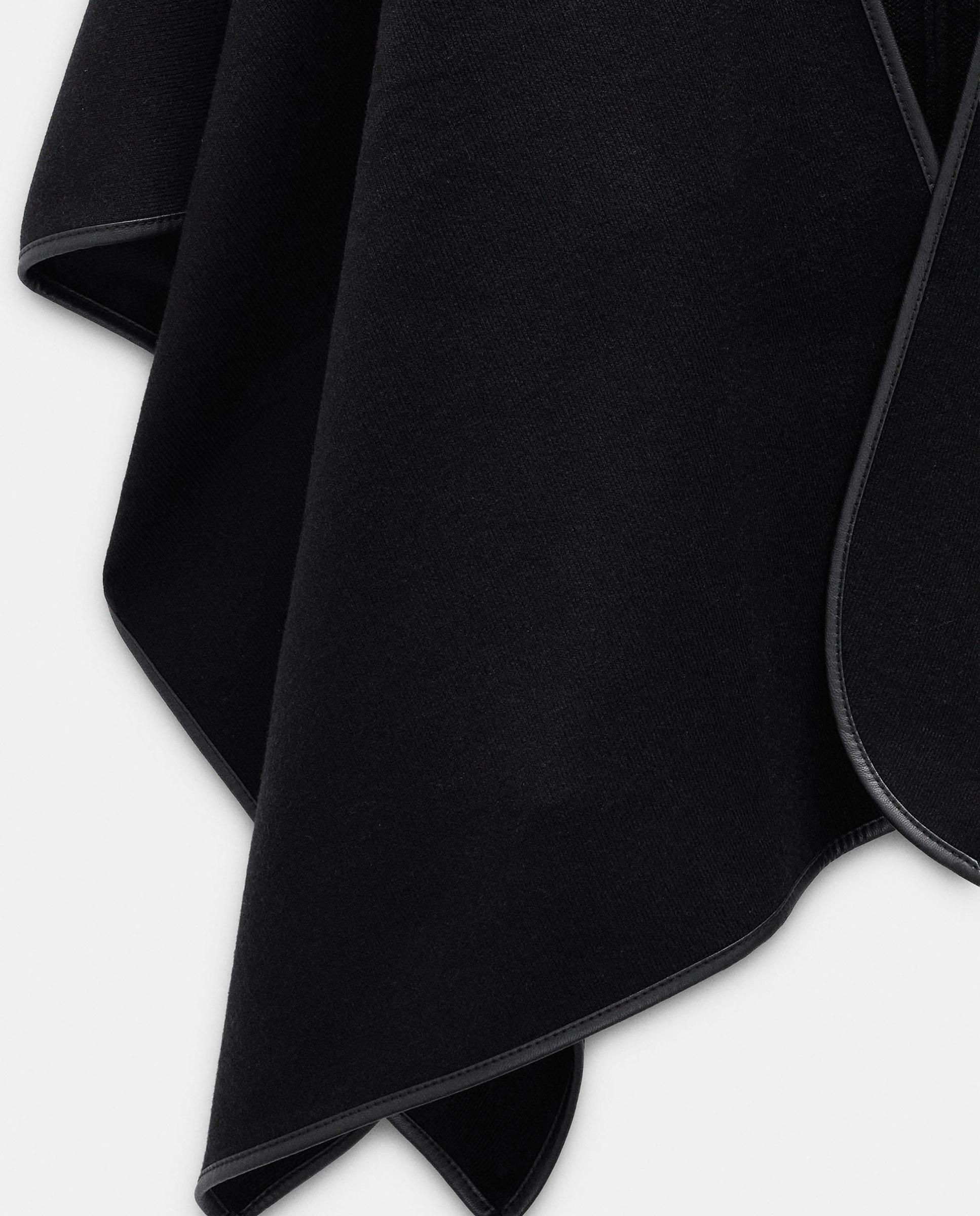 Poncho de mujer de punto en liso - Parfois - Negro Negro-5
