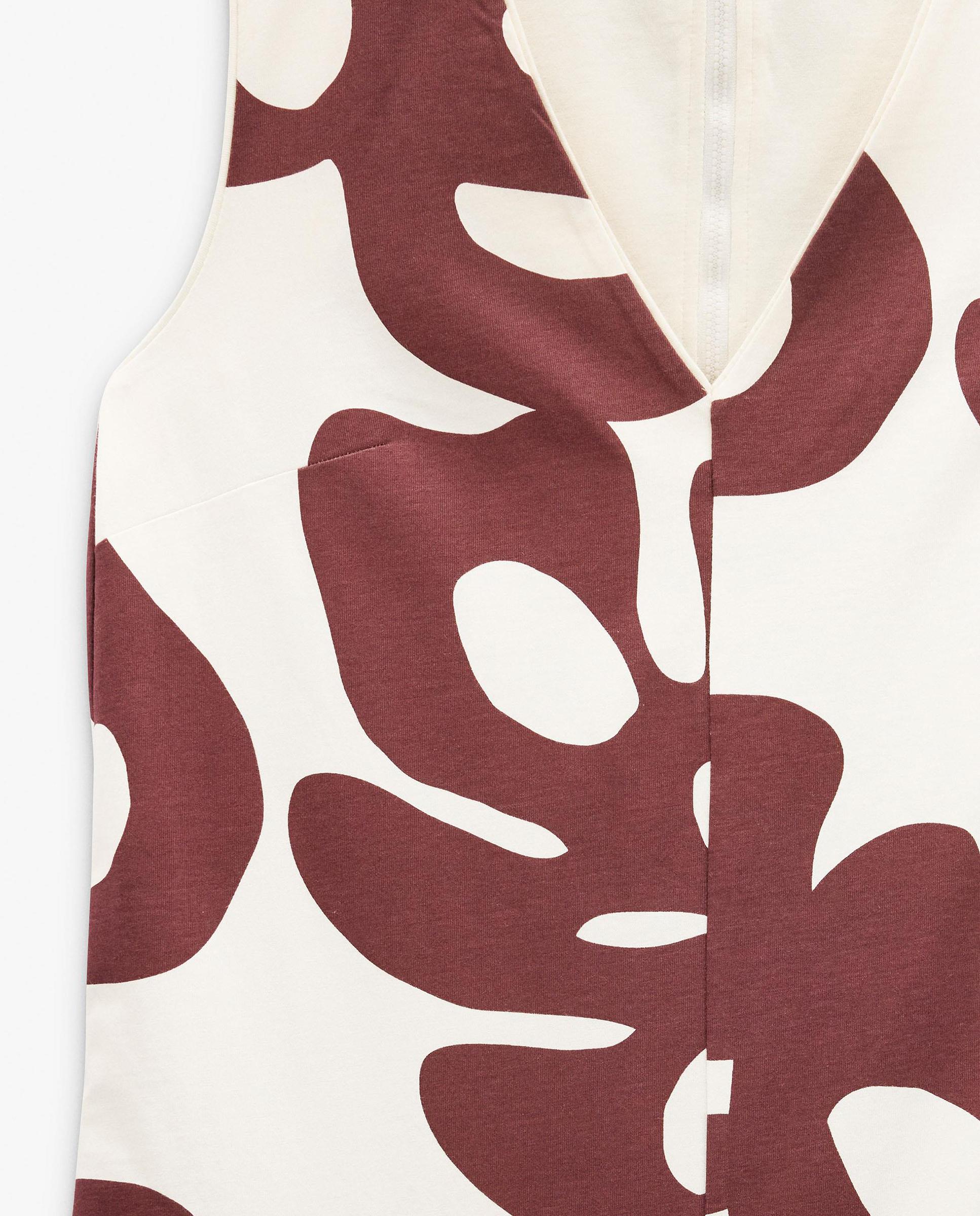Mono 100% algodón con estampado floral - Parfois - Marrón Marrón-4
