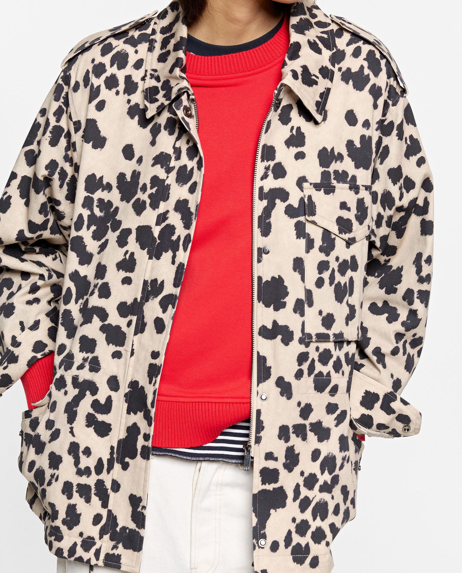 Chaqueta de mujer 100% algodón con estampado animal print - Parfois - Multicolor Multicolor-1
