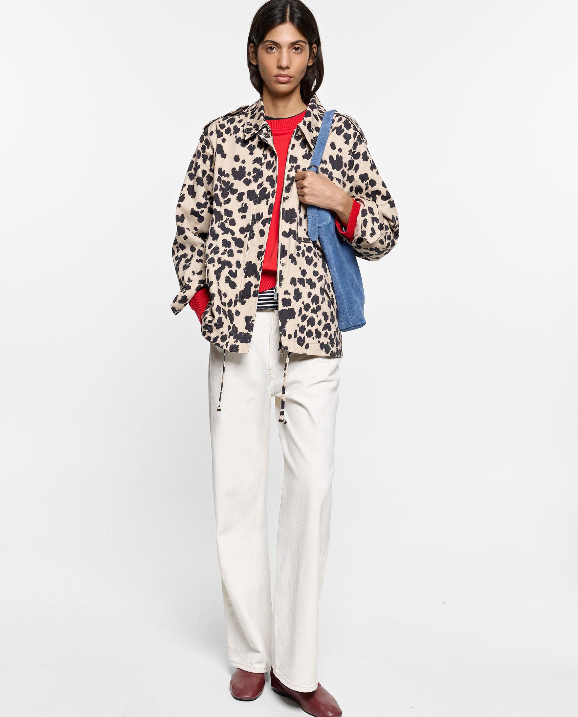 Chaqueta de mujer 100% algodón con estampado animal print - Parfois - Multicolor Multicolor-2