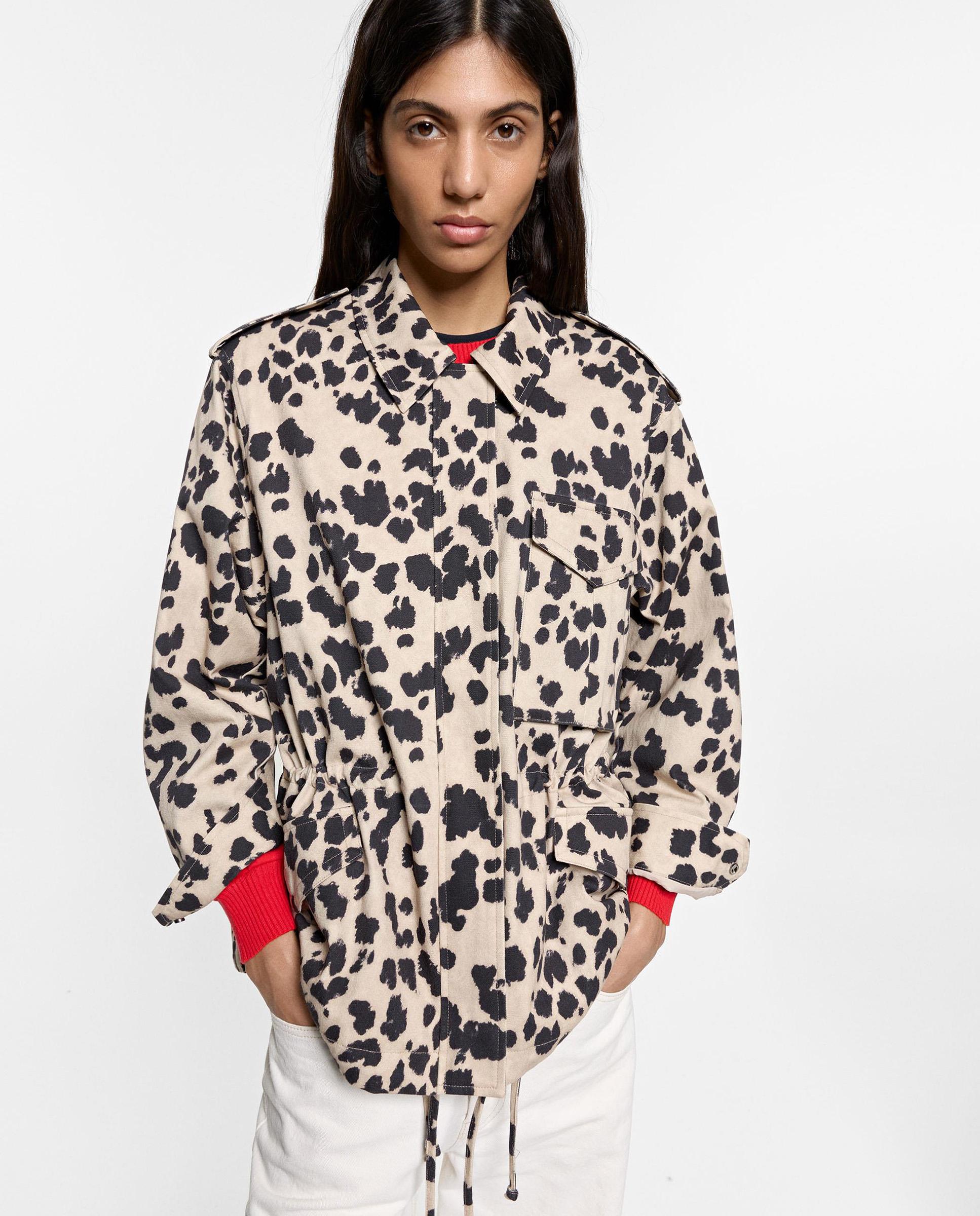Chaqueta de mujer 100% algodón con estampado animal print - Parfois - Multicolor Multicolor-5
