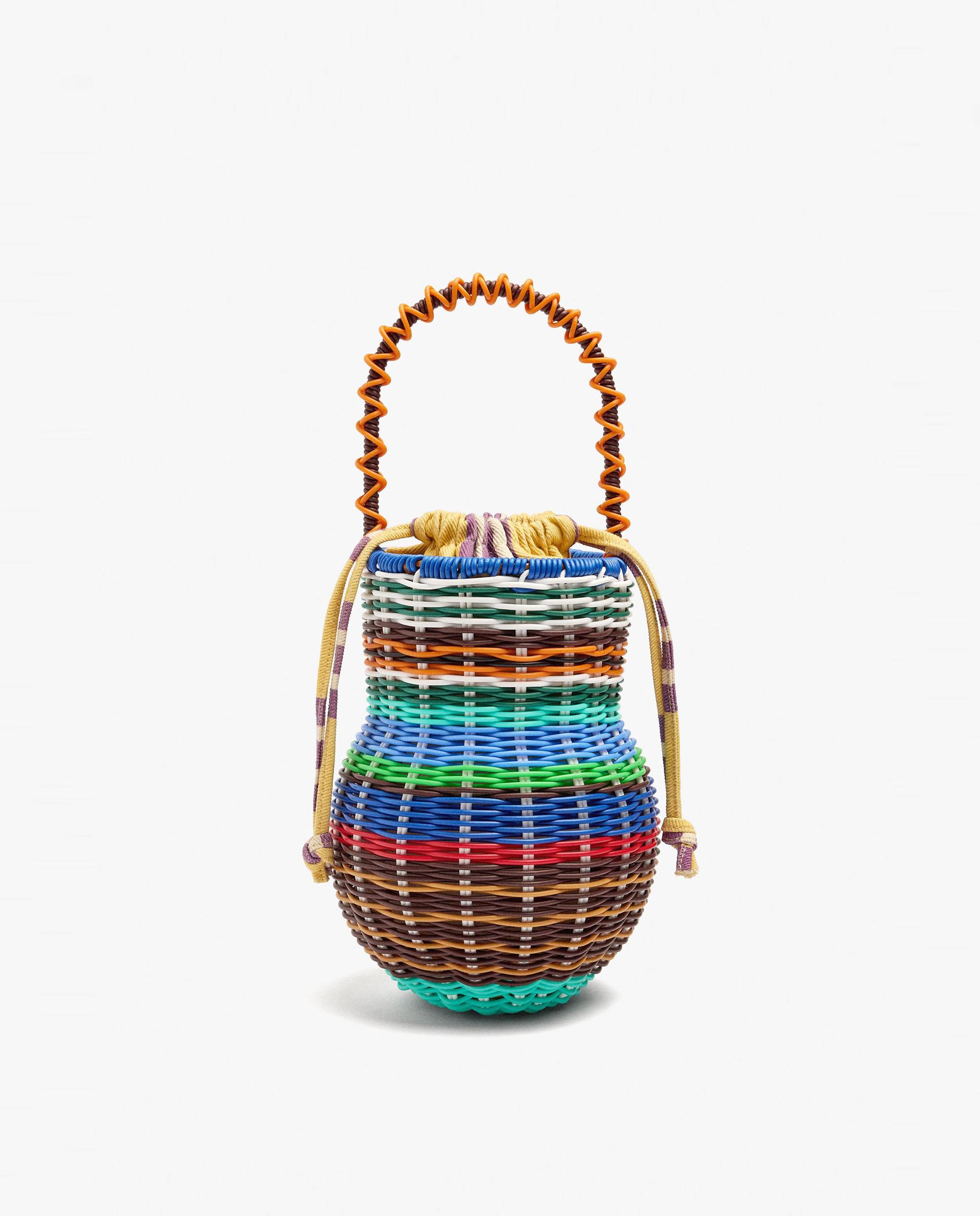Bolso de fiesta multiposición con cierre de cuerda