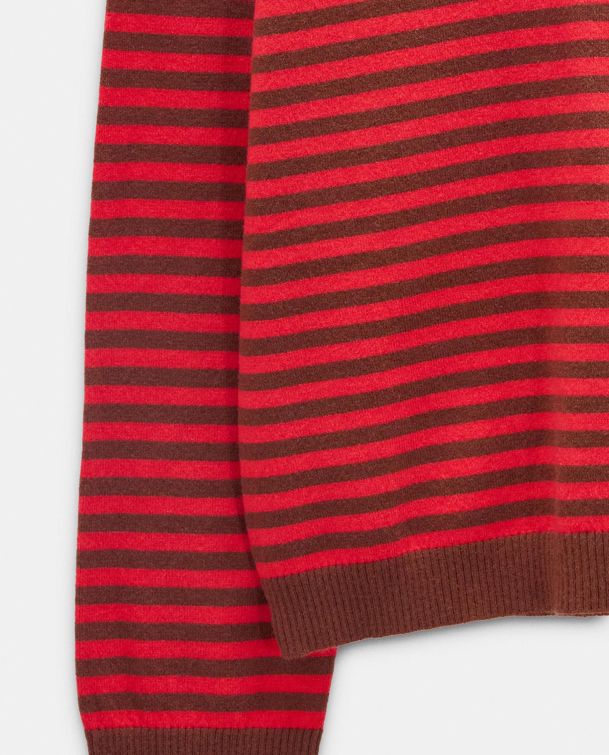 Jersey de mujer de manga larga con estampado de rayas - Parfois - Rojo Rojo-5